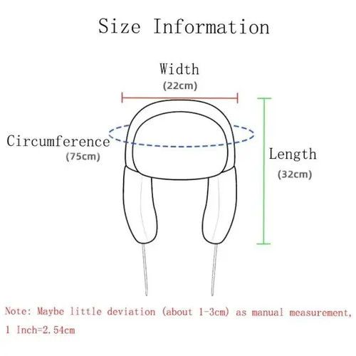Japanese Brand Y2K Cartoon Anime Snorlax Hat Ushanka Hat Cute Winter Hat Size ONE SIZE - 5 Thumbnail