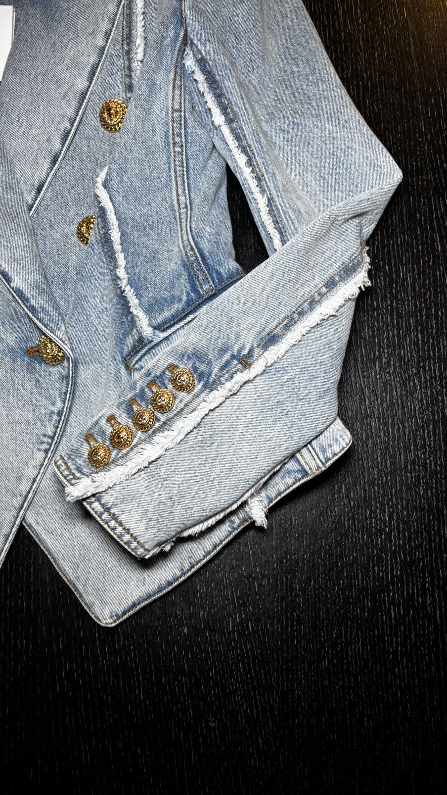 Balmain Balmain - denim blazer doublebreasted Size XS / US 0-2 / IT 36-38 - 7 Thumbnail