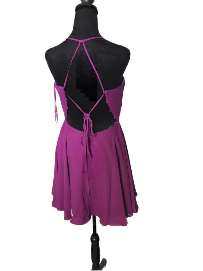 Unknown London Women Abby Paris Dress Size 6 Magenta Size M / US 6-8 / IT 42-44 - 2 Thumbnail