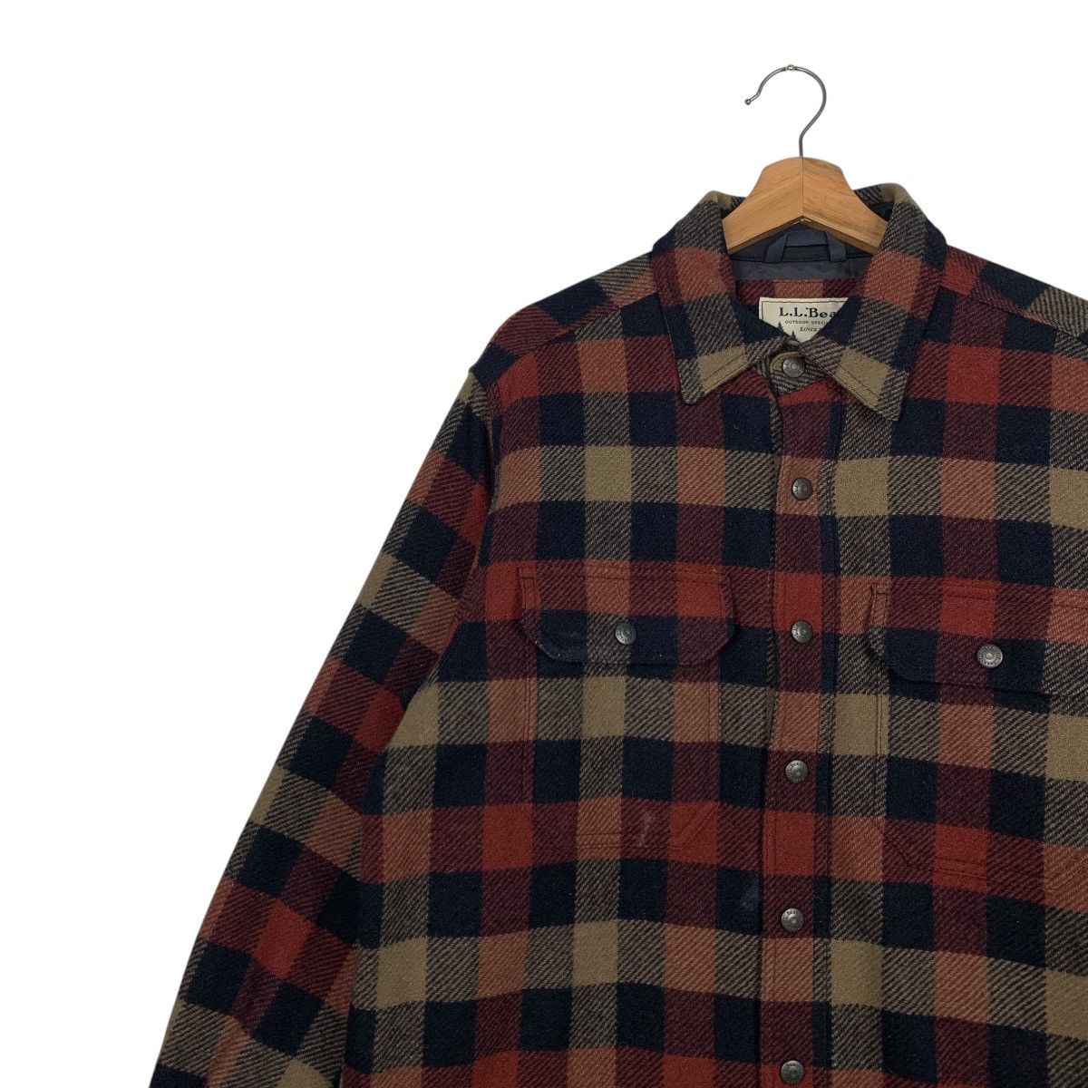 L.L. Bean 90’s L.L. BEAN Tartan Flannel Jacket #2486-C112 Size US M / EU 48-50 / 2 - 6 Thumbnail