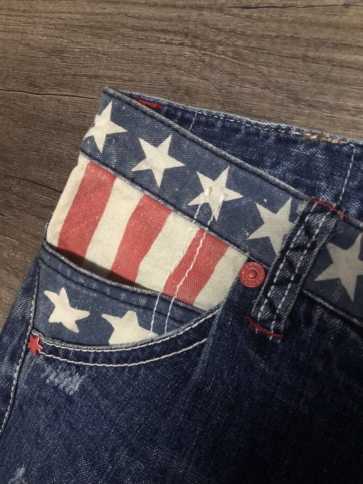 Japanese Brand BLUE MOON BLUE DENIM JEANS Size US 30 / EU 46 - 19 Thumbnail
