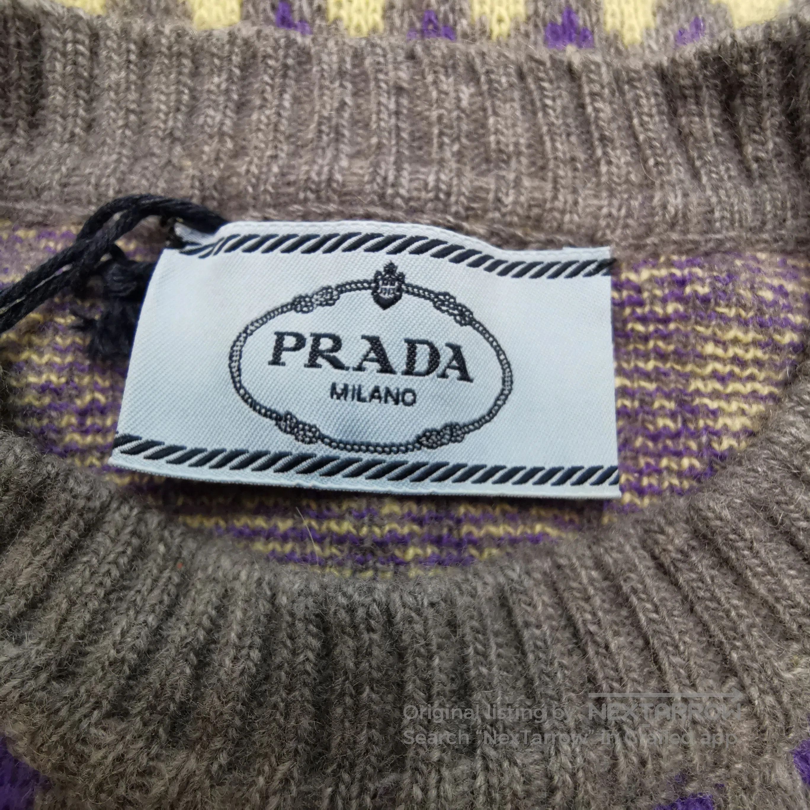 Prada Prada Colorblock Wool Cashmere Blend Sweater . Size M / US 6-8 / IT 42-44 - 4 Thumbnail