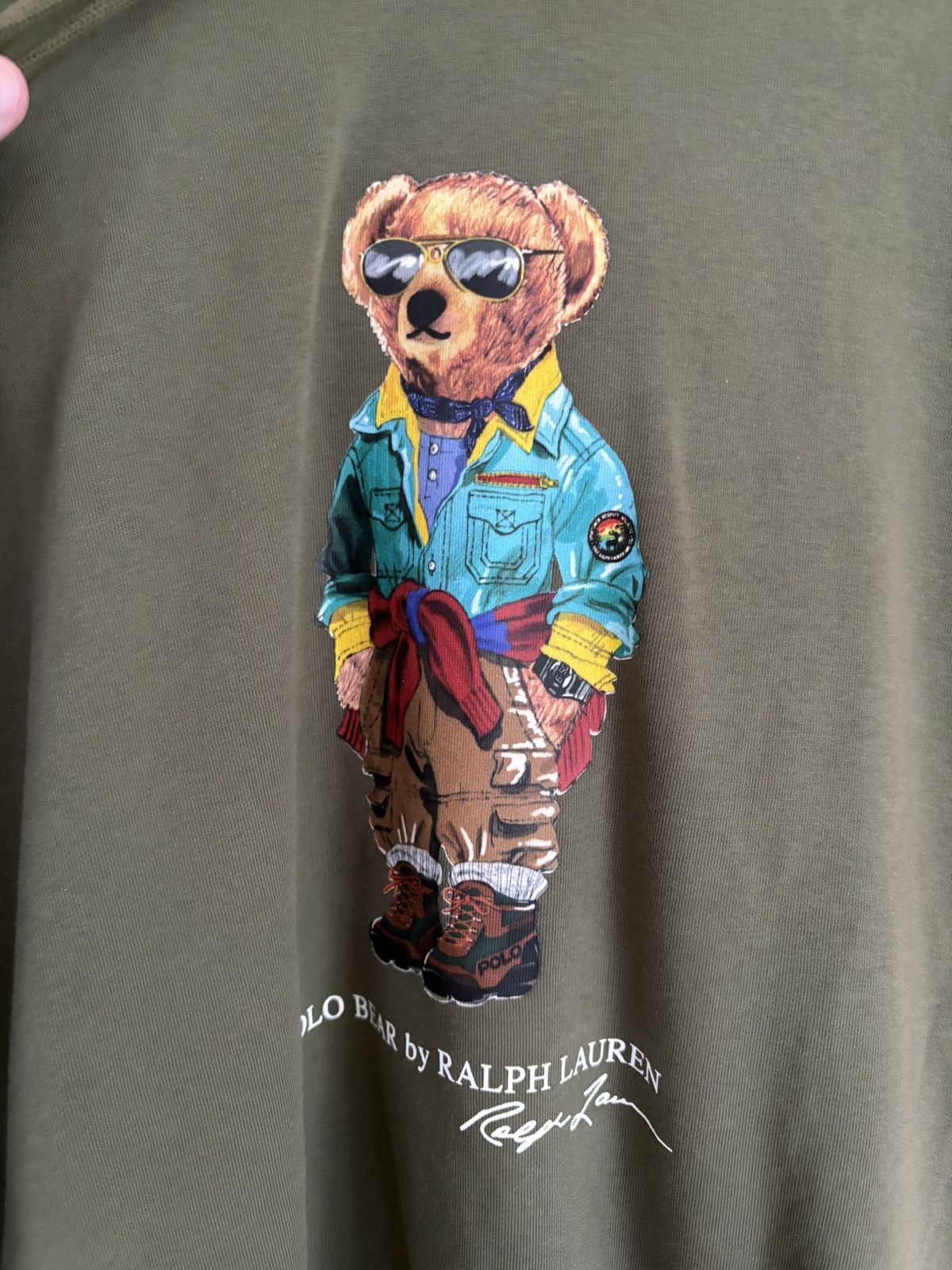 Polo Ralph Lauren Color Block Bear Hoodie Size US L / EU 52-54 / 3 - 3 Thumbnail