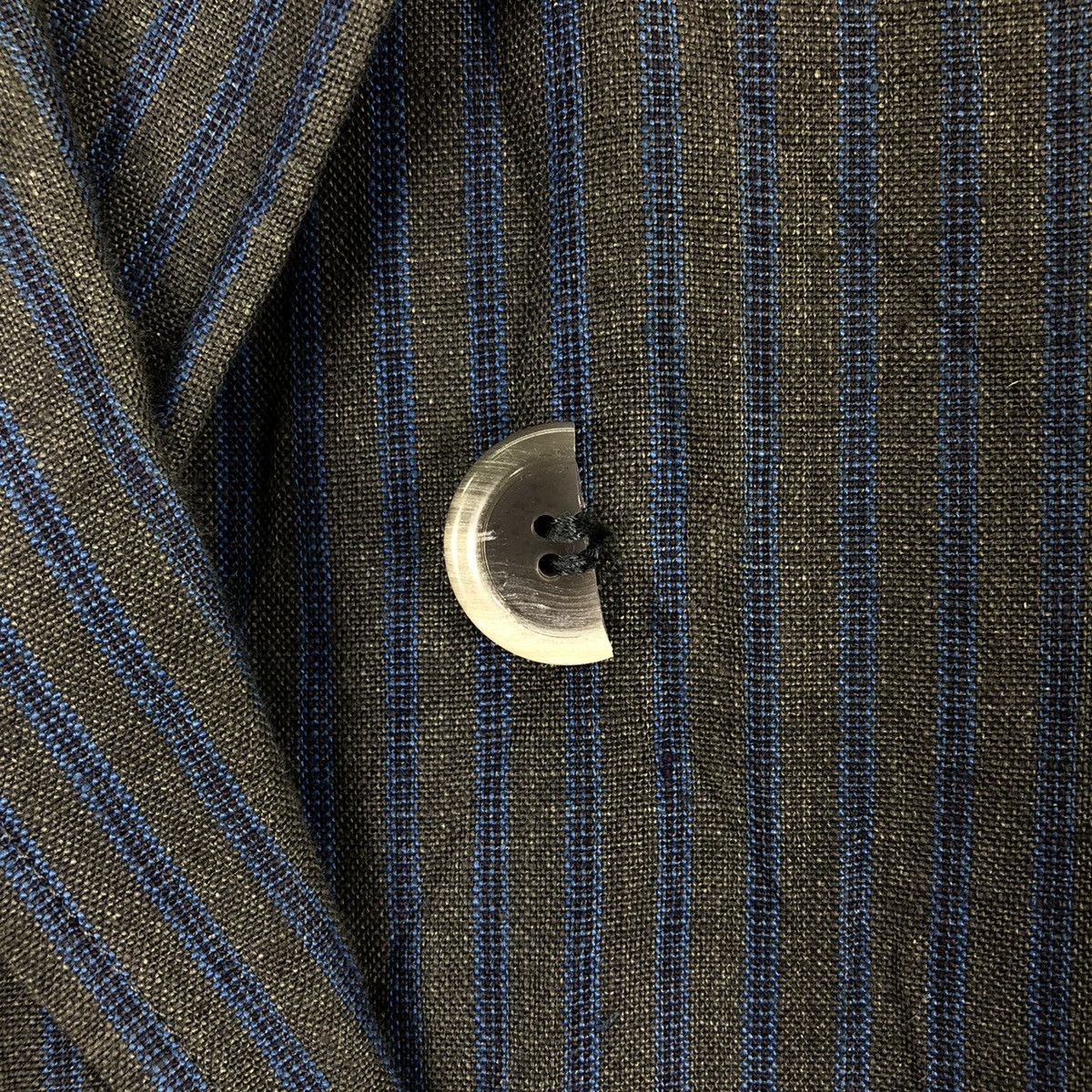 Vintage Yves Saint Laurent Paris Double Breasted Coat Stripe