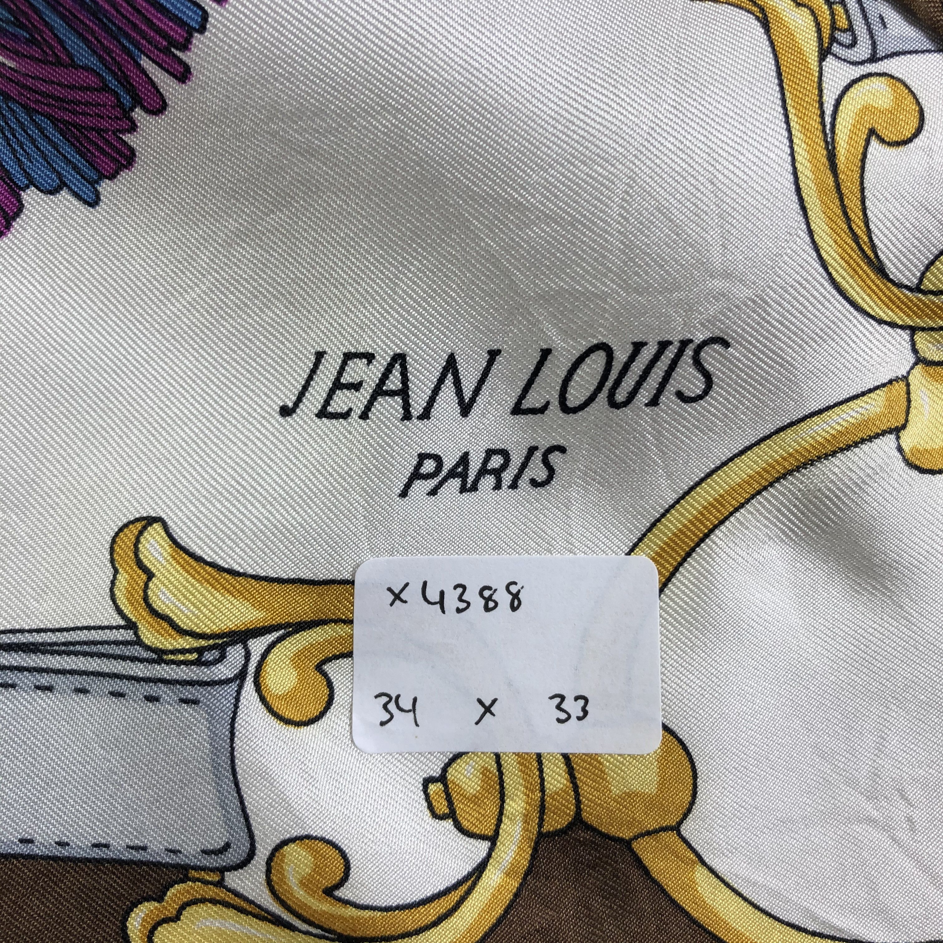 Jean-Louis Scherrer × Vintage Vintage Jean Louis Paris Silk Scarf Size ONE SIZE - 7 Thumbnail