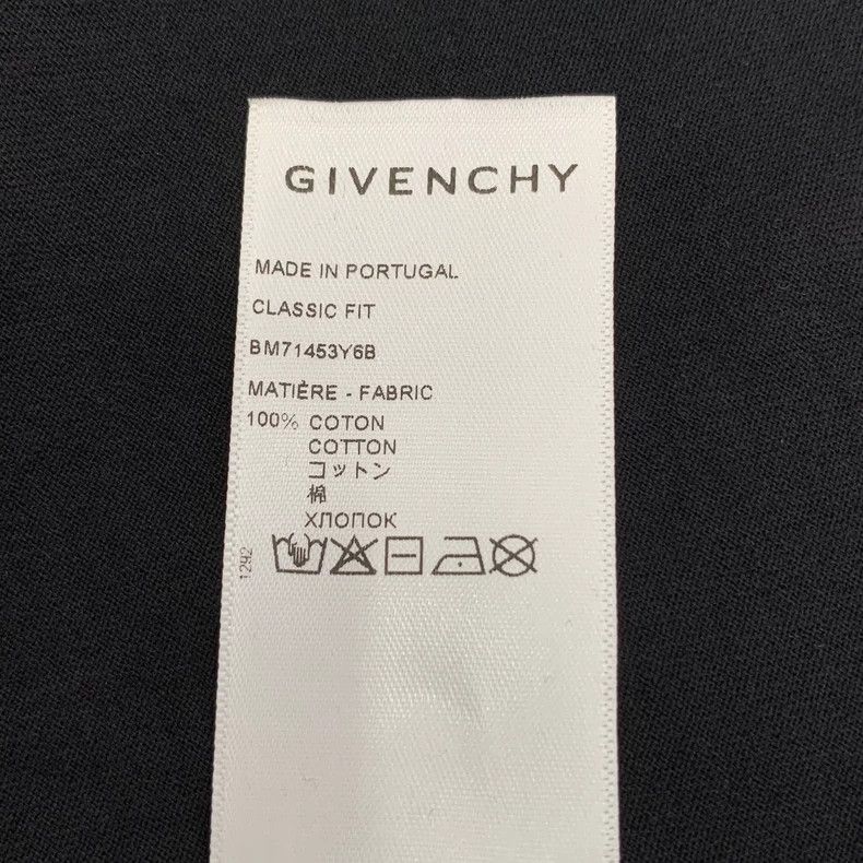 Givenchy Givenchy Black Cotton Round-Neck Short-Sleeve T-Shirt Size US M / EU 48-50 / 2 - 7 Thumbnail