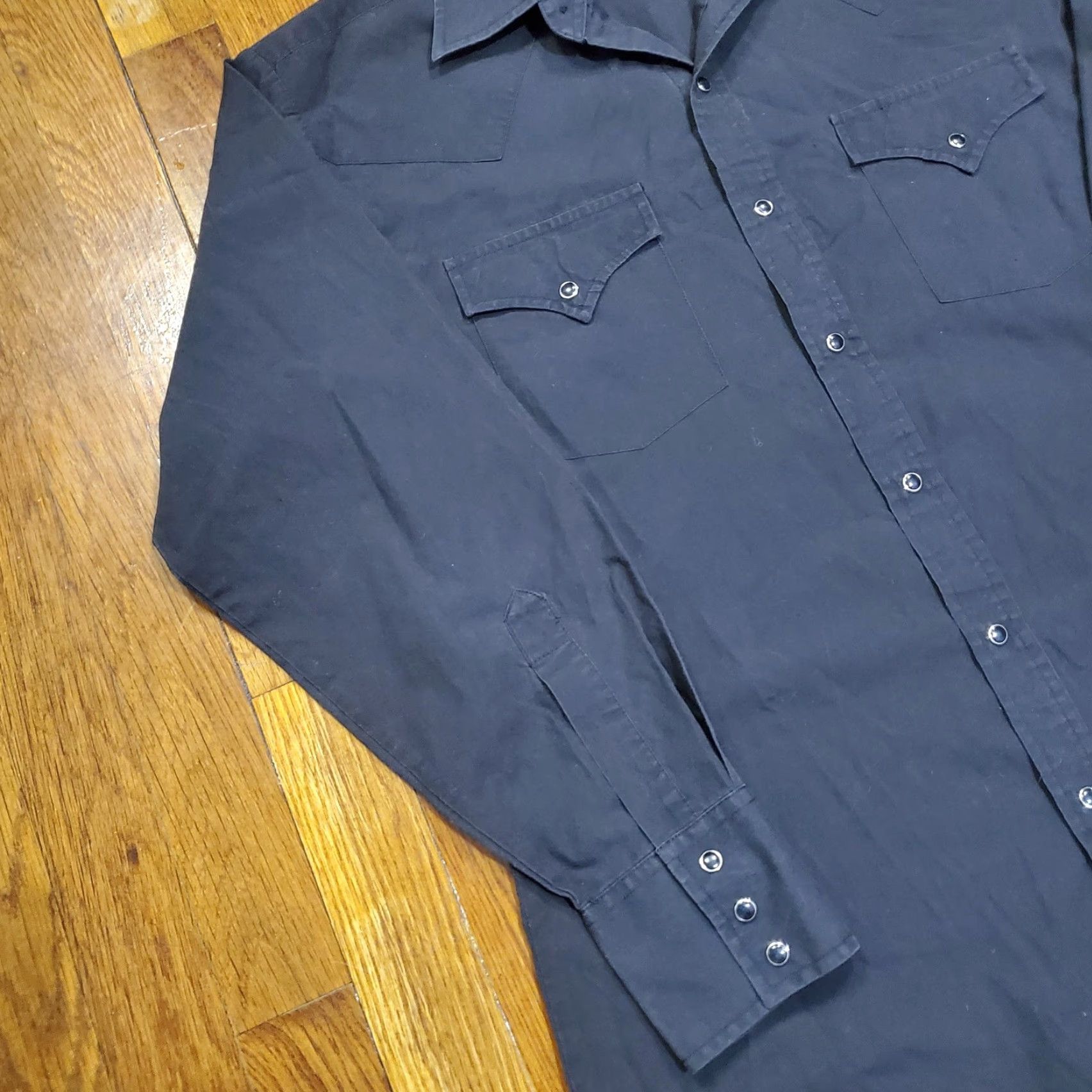 Vintage VINTAGE Ely Cattleman Shirt Mens M Black Western Pearl Snap Front Casual Size US M / EU 48-50 / 2 - 2 Thumbnail