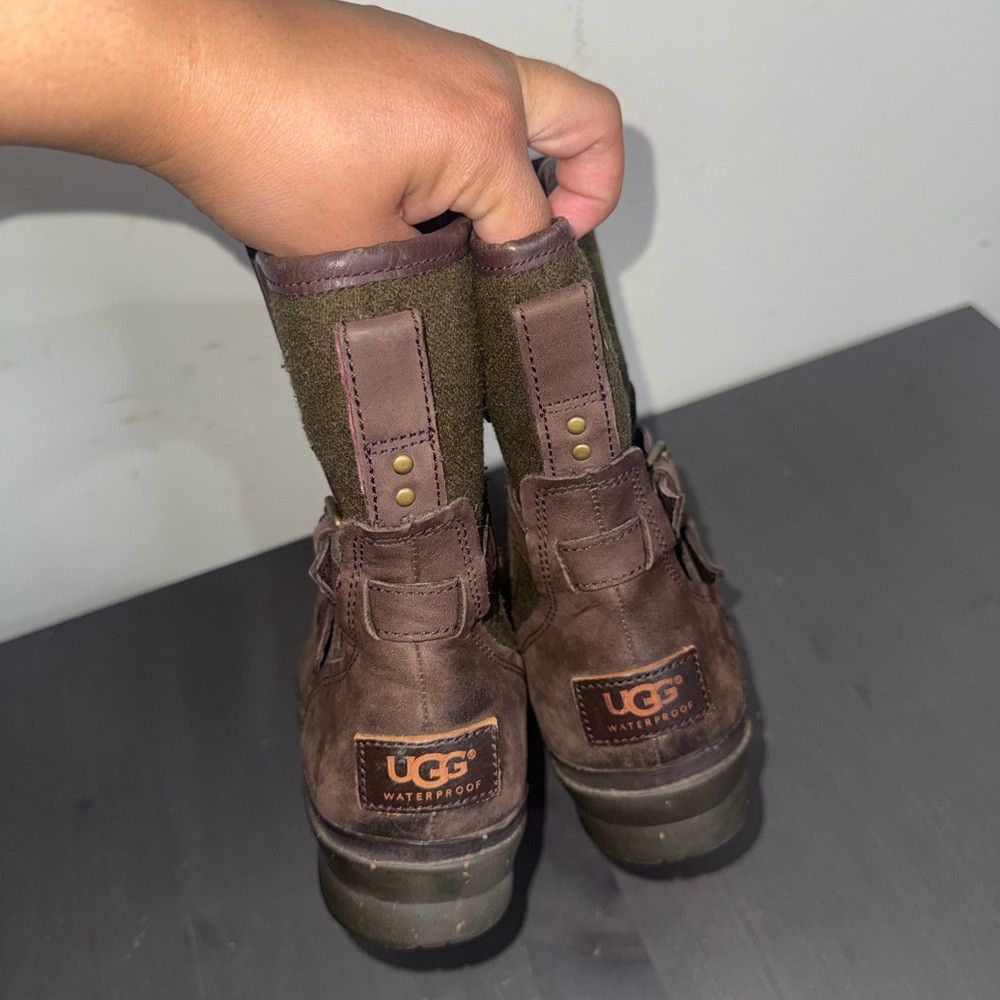 Ugg UGG Simmens Waterproof Leather Wool Double Buckle Strap Boo Size US 6 / IT 36 - 7 Thumbnail