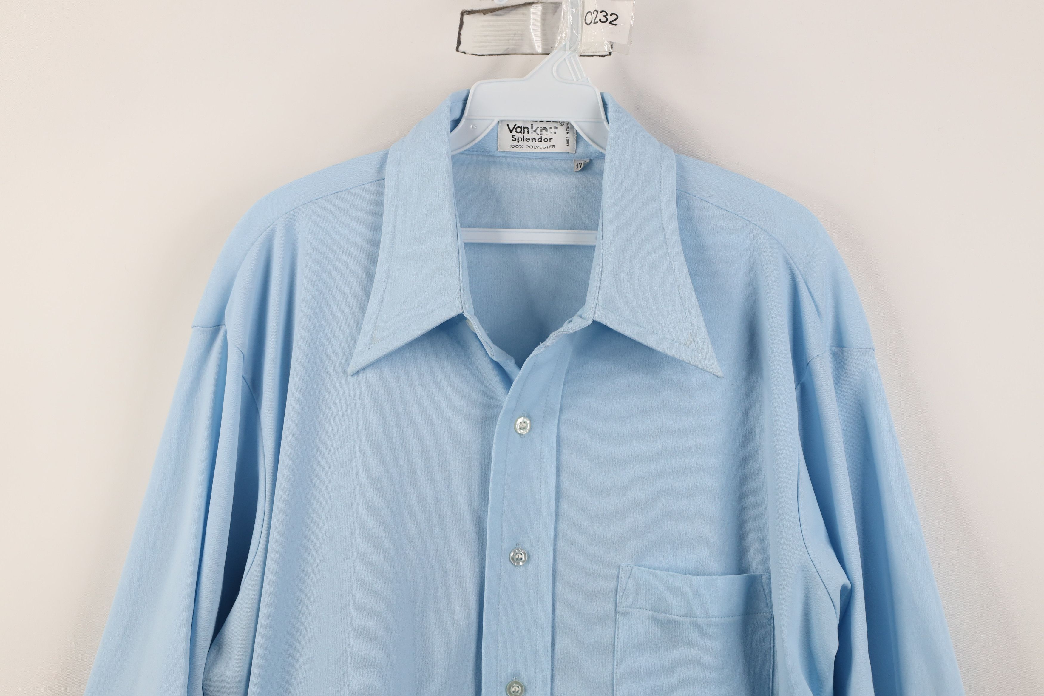 Vintage Vintage 70s Streetwear Knit Short Sleeve Button Shirt Blue Size US M / EU 48-50 / 2 - 2 Thumbnail