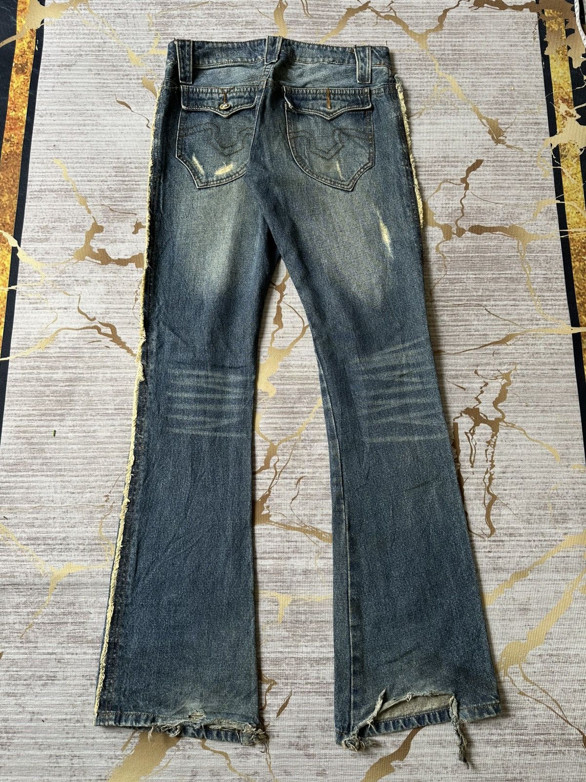 Japanese Brand FLARE Philodox Distressed Design Denim Size US 30 / EU 46 - 3 Thumbnail