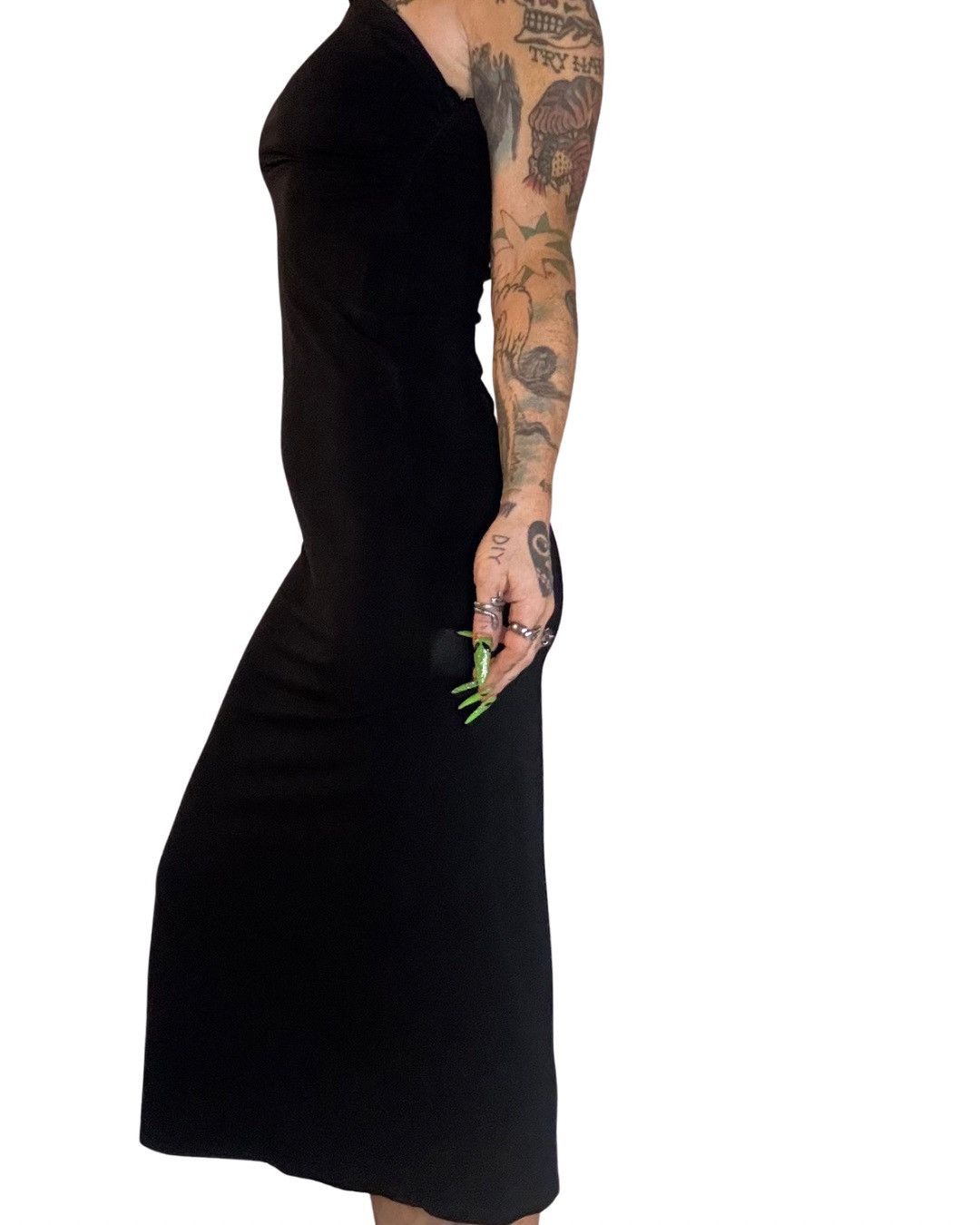 Off-White OFF-WHITE/Virgil Abloh 2013 black, one shoulder “DRESS” Size M / US 6-8 / IT 42-44 - 2 Thumbnail