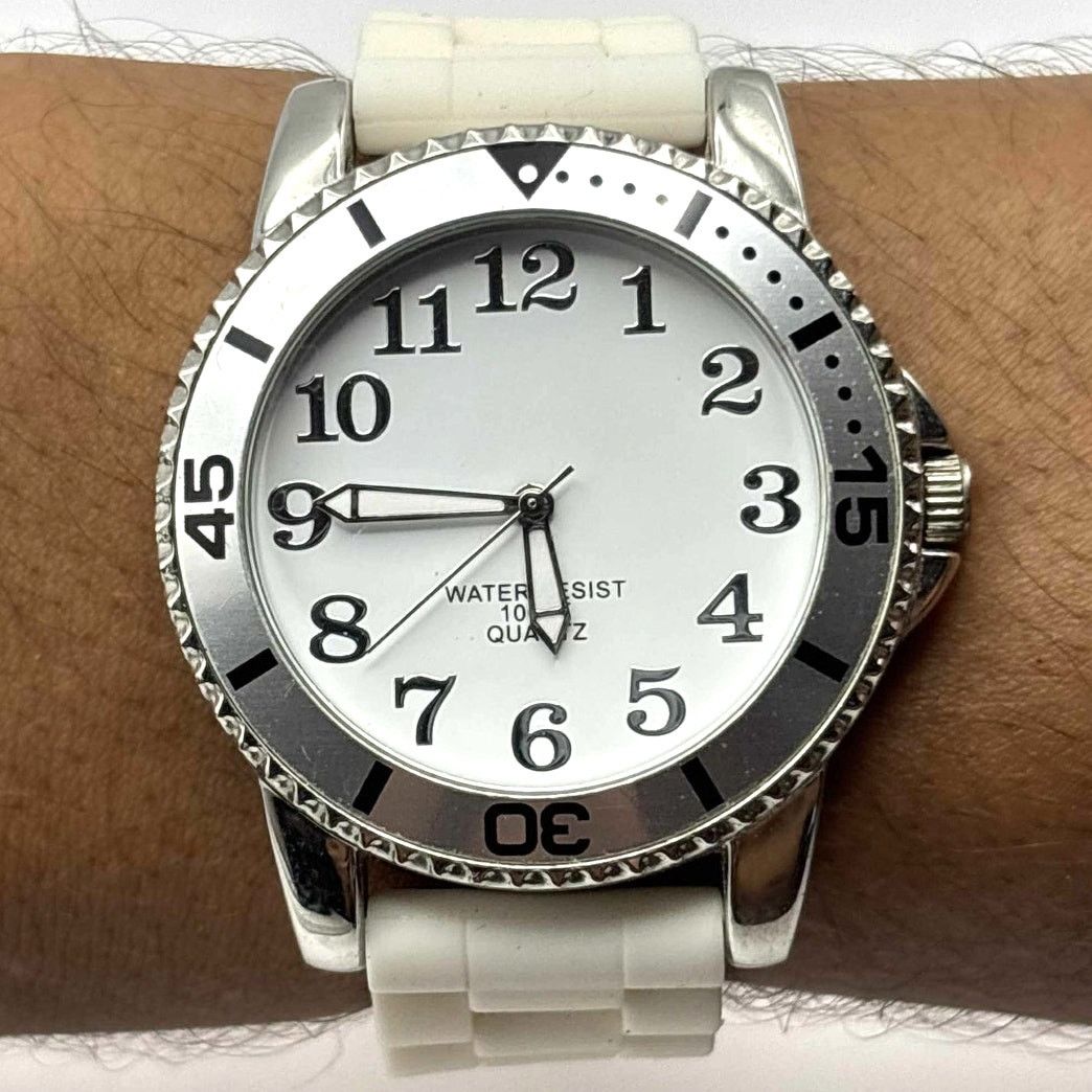 Other White & Silver Retro Men's Watch Size ONE SIZE - 1 Thumbnail