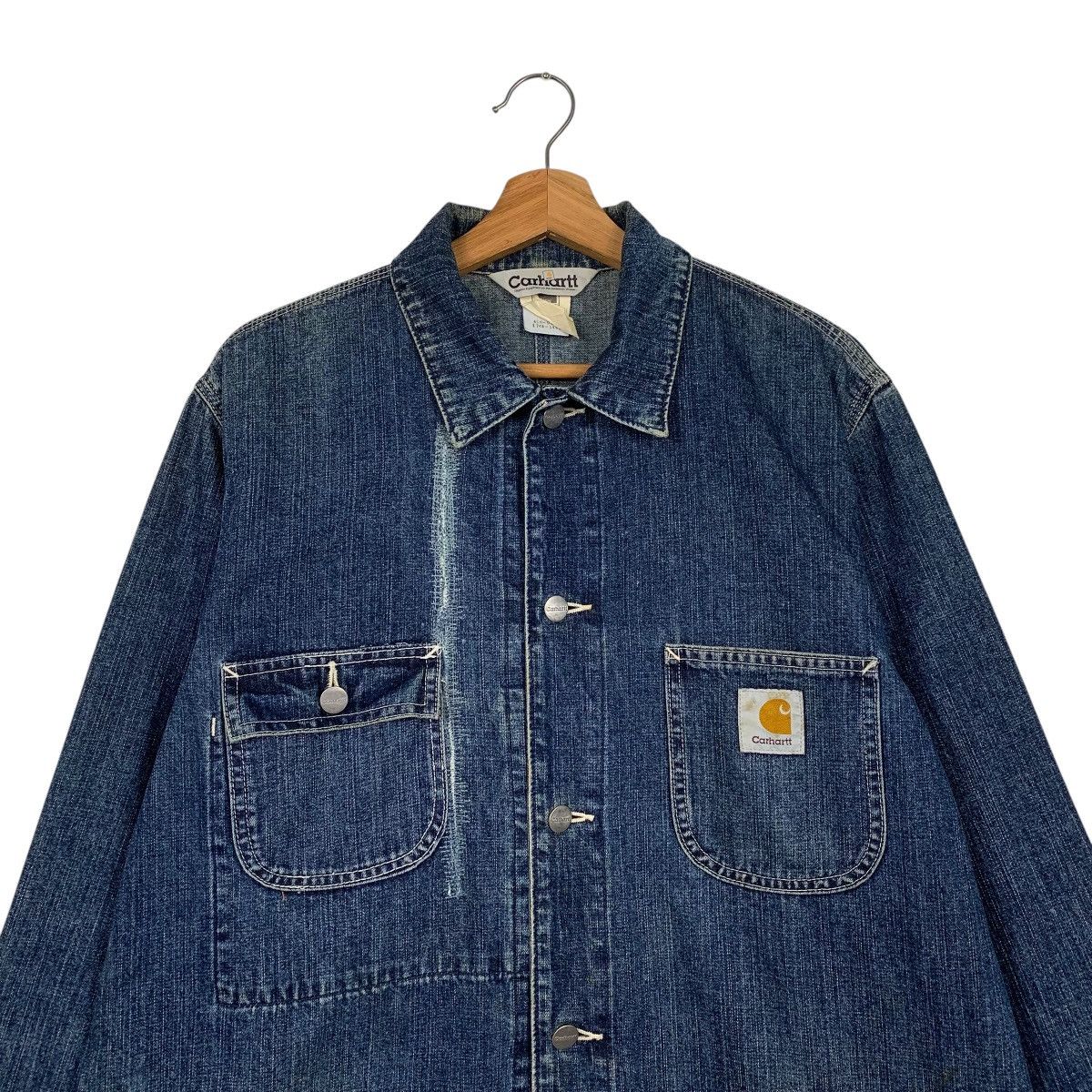 Carhartt Vintage Carhatt Denim Chore Jacket Size US L / EU 52-54 / 3 - 2 Thumbnail