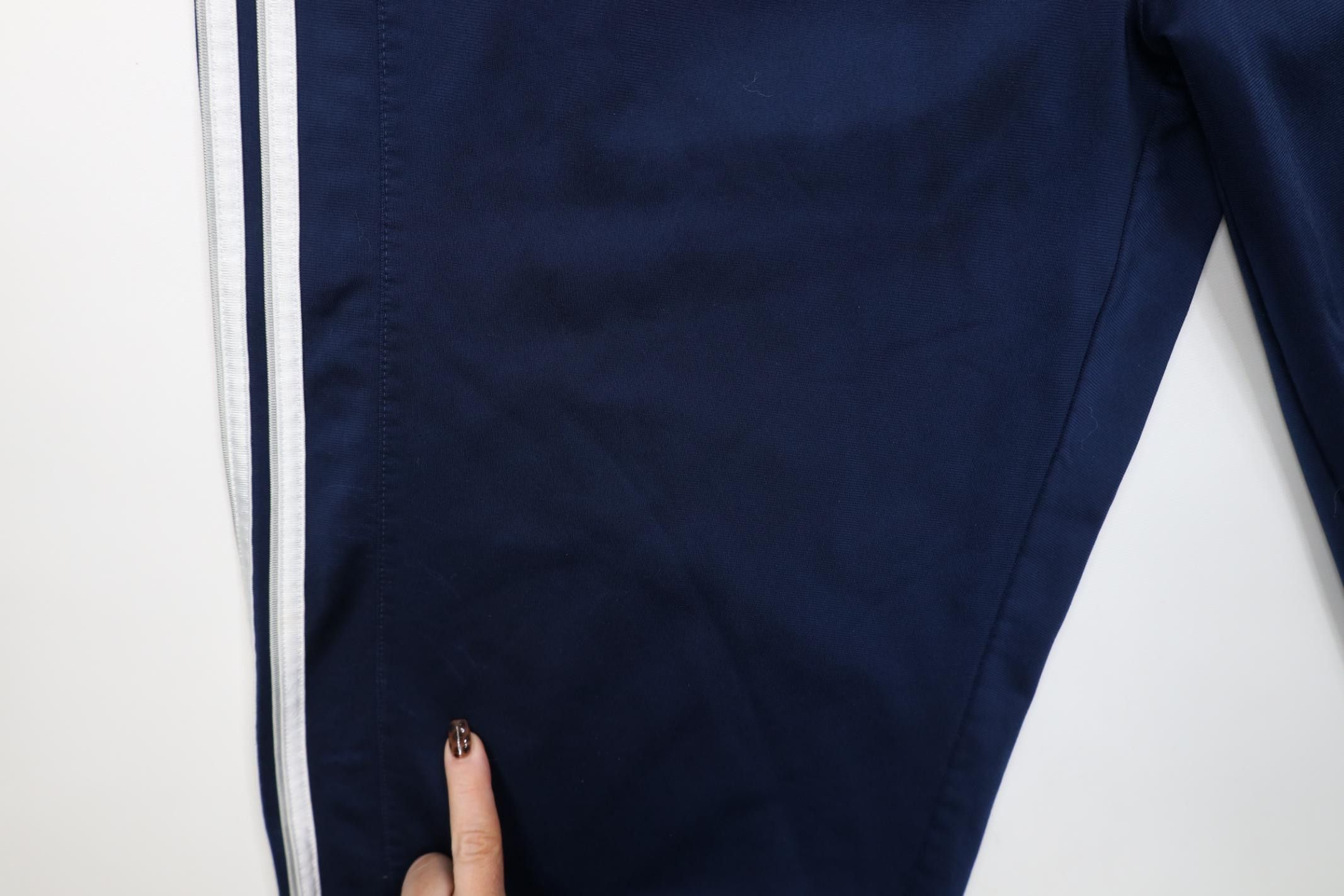 Adidas Vintage Y2K Adidas Striped Wide Leg Sweatpants Pants Blue Size US 38 / EU 54 - 6 Thumbnail