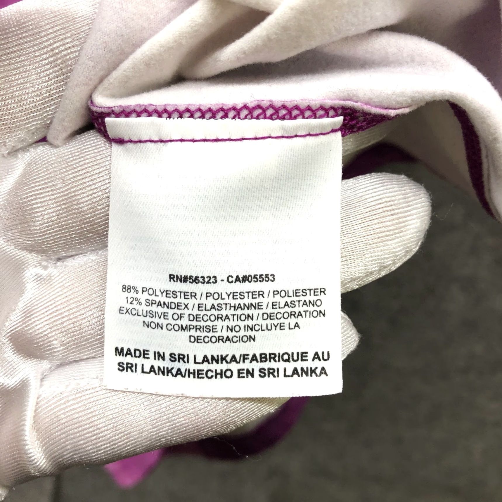 Nike Nike Pro Combat T-Shirt Womens L Purple Tie Dye Dri-Fit City Long Sleeve Slim Made Pullover Crew Neck Moisture Wicking Gym & Training Womens Clothing Size L / US 10 / IT 46 - 6 Thumbnail