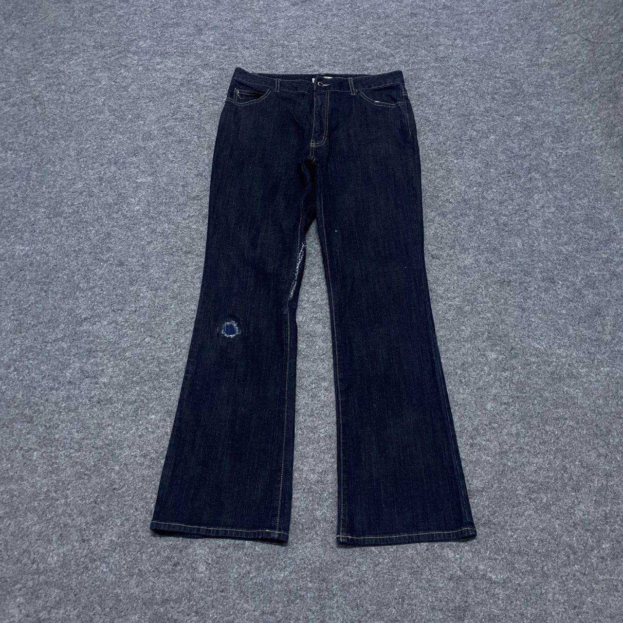 If Six Was Nine 💥Flare💥Sagress Distressed Denim Jeans Size US 31 - 2 Thumbnail