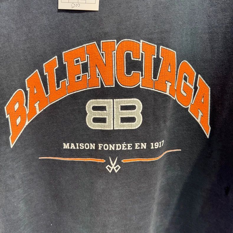 Balenciaga Balenciaga Distressed BB Logo Short Sleeve Size US XXS / EU 40 - 4 Thumbnail