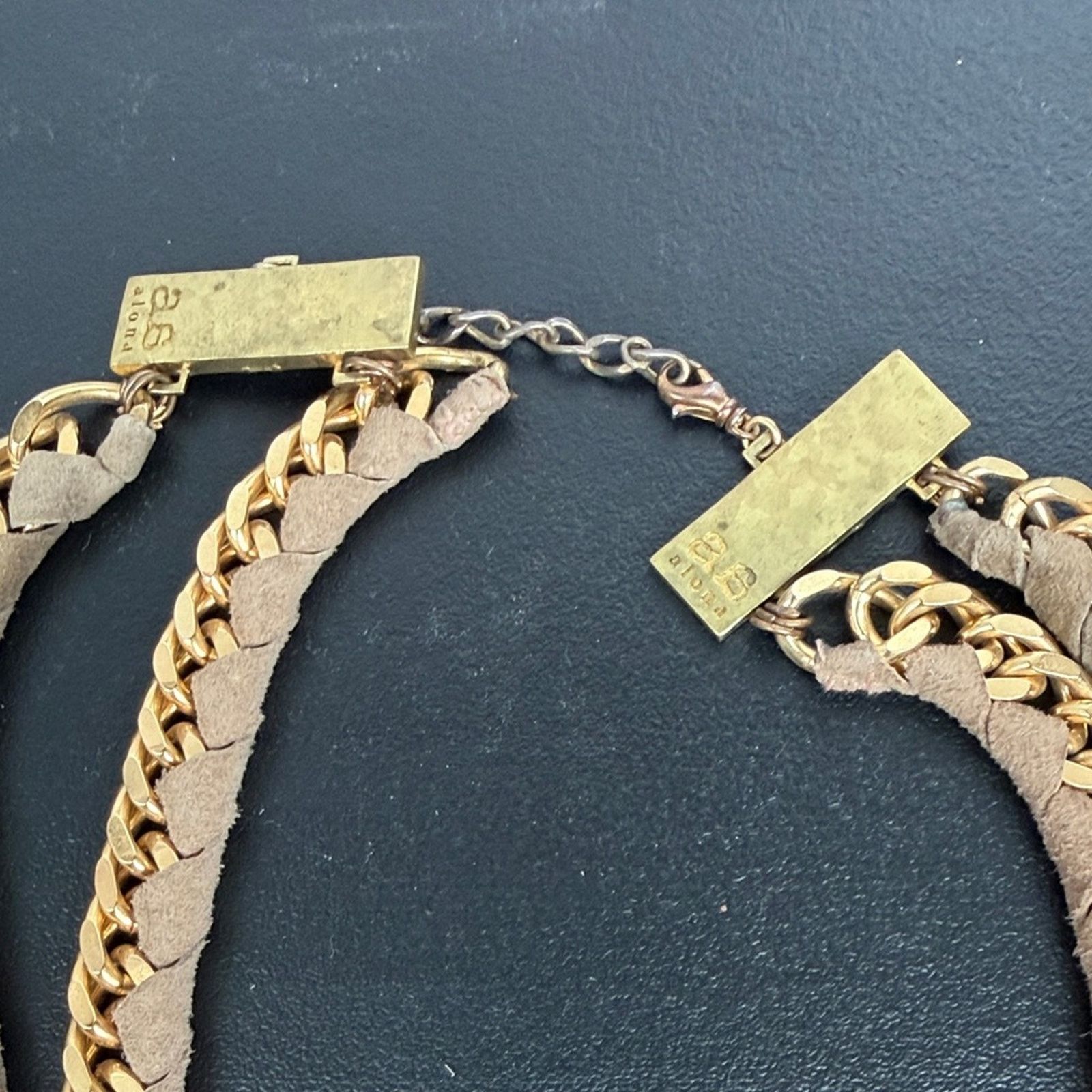 & Other Stories ByAlona Vintage Gold and Tan Chain Necklace Size ONE SIZE - 2 Thumbnail