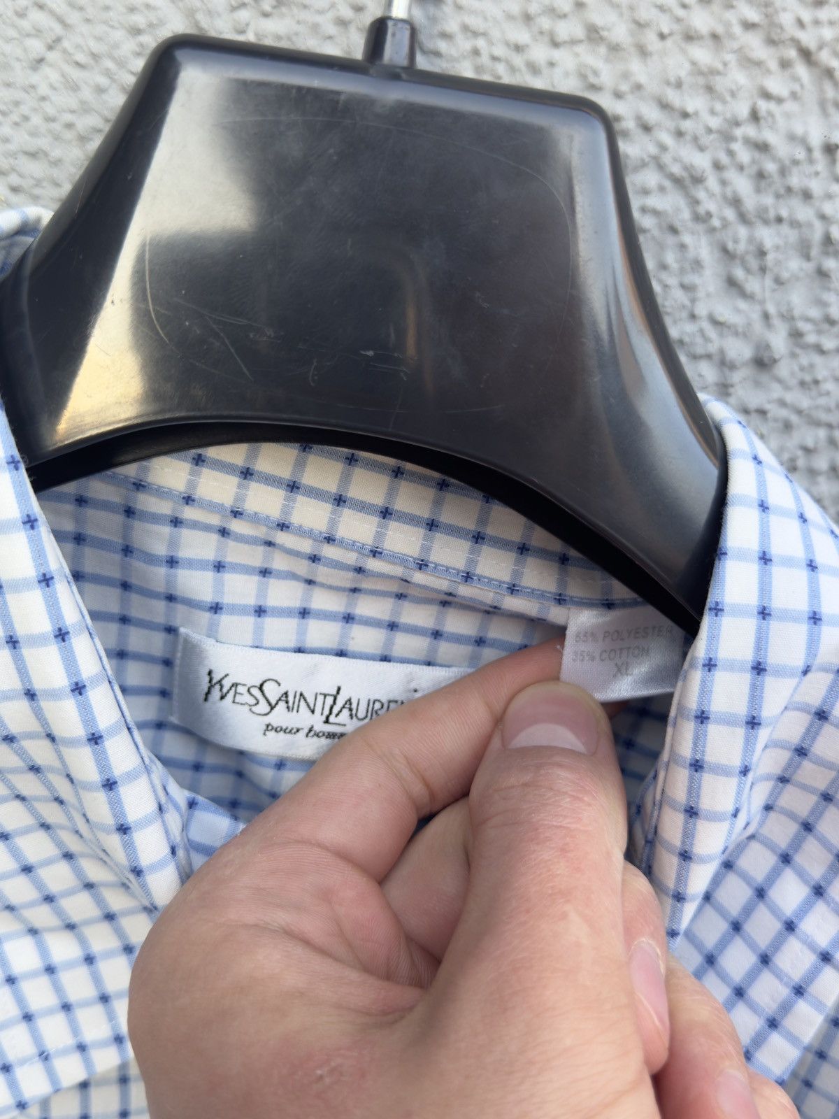Vintage × Yves Saint Laurent Striped YSL Shirt Summer Yves Saint Laurent Shirt Size US XL / EU 56 / 4 - 6 Thumbnail