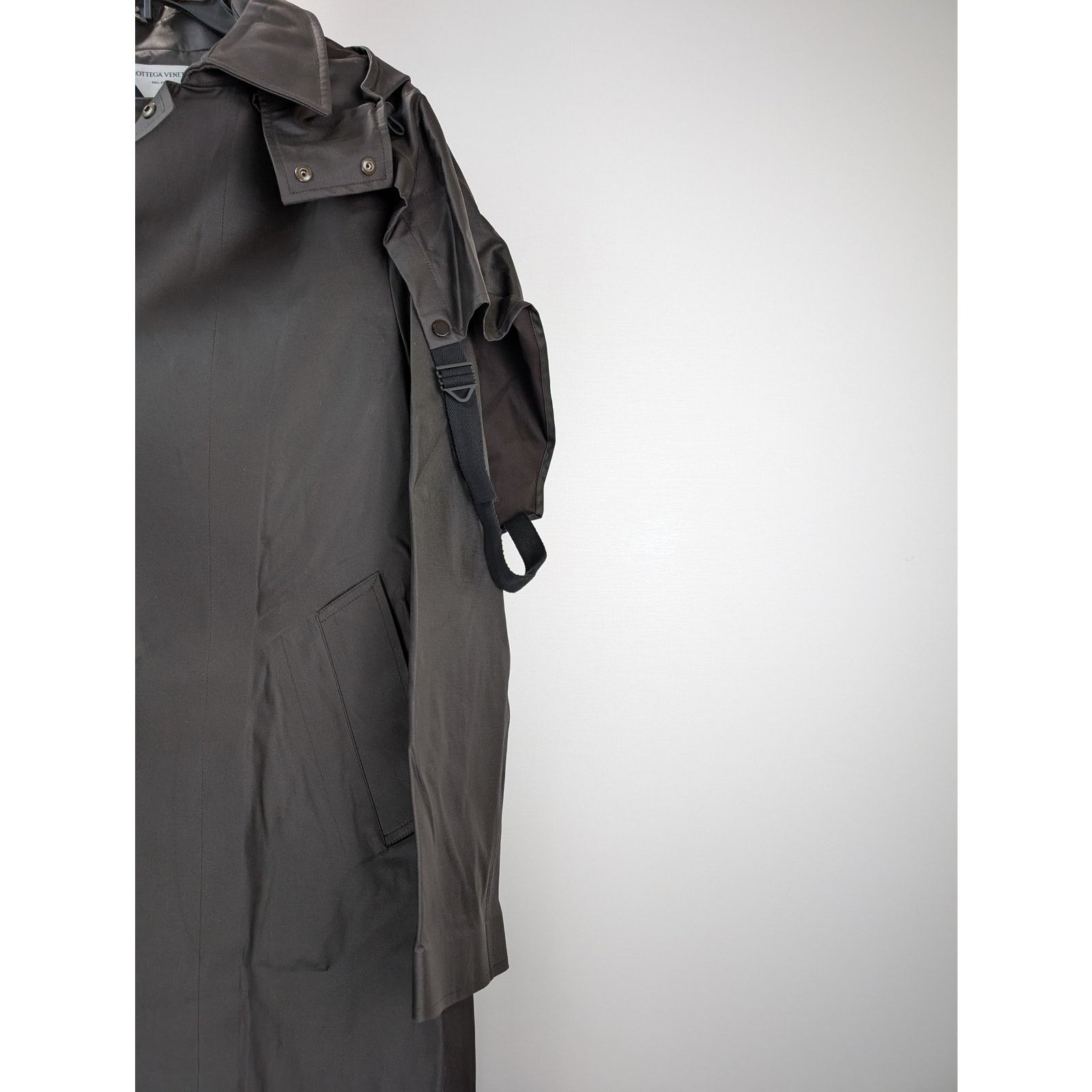 Bottega Veneta o1rshd1 Outerwear Coated Stretch Cotton Coat in Fondente Size US M / EU 48-50 / 2 - 4 Thumbnail