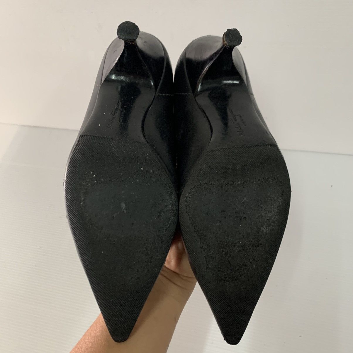 Salvatore Ferragamo Salvatore Ferragamo Leather Heels Size US 7.5 / IT 37.5 - 10 Thumbnail