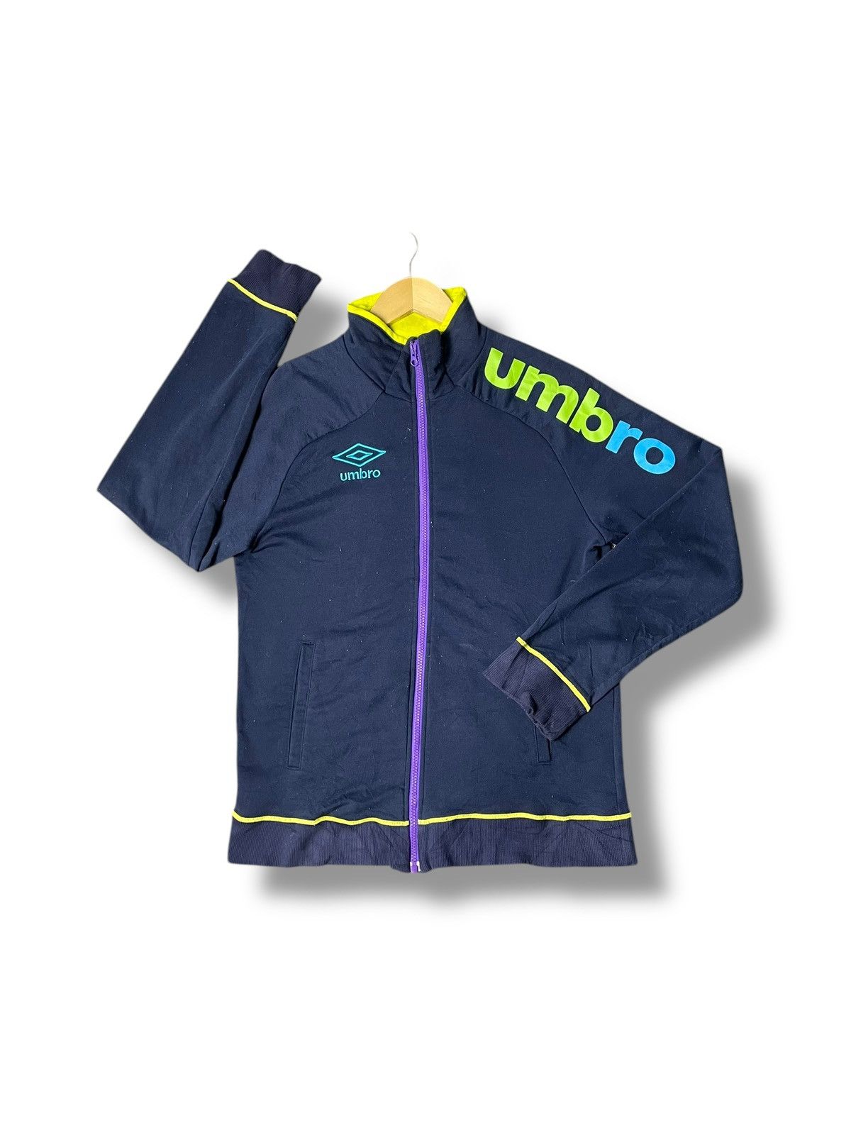 Designer × Umbro × Vintage Umbro x Vintage Big Logo Full-Zipp Sweater (40) Size US L / EU 52-54 / 3 - 1 Thumbnail