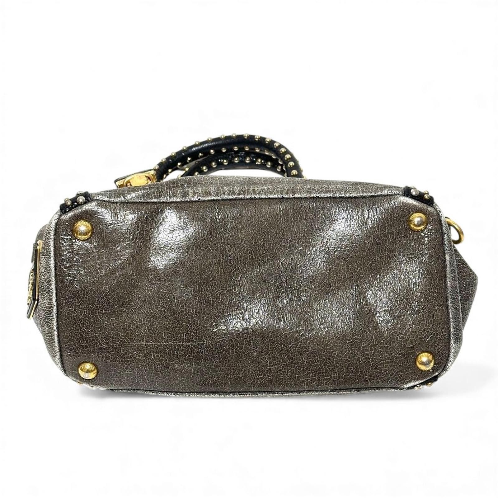 Prada Prada - Studded Leather Handbag Size ONE SIZE - 3 Thumbnail