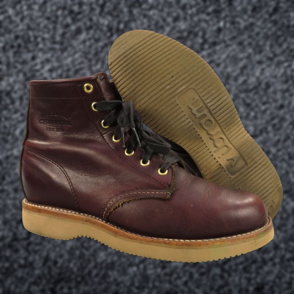 Chippewa Chippewa Boots Womens 9 6" Lace Up Service Oxblood Leather Vintage Made in USA Casual Combat Ankle Boots Mens? No gender. Size US 9 / IT 39 - 1 Thumbnail