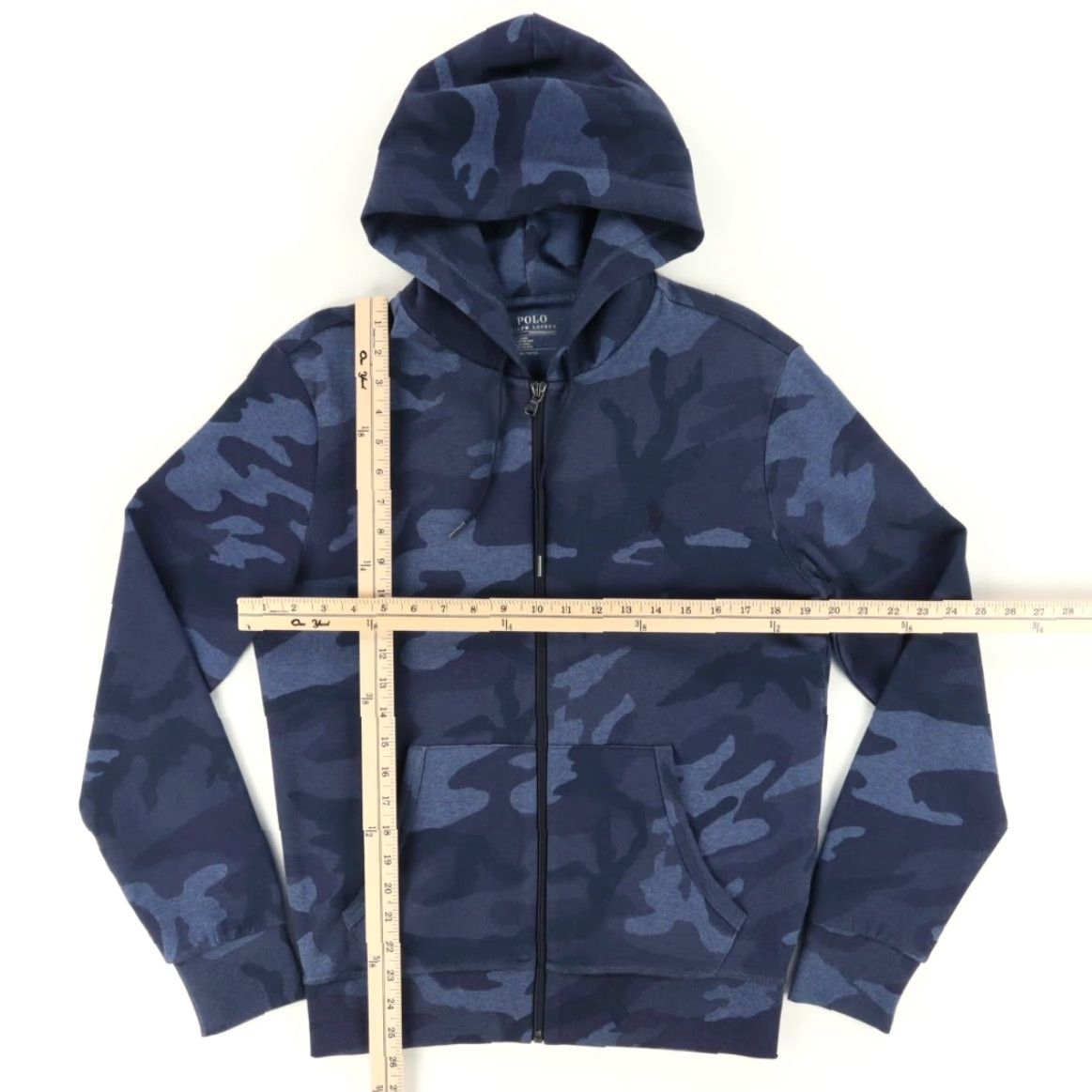 Polo Ralph Lauren Polo Ralph Lauren Performance Hooded Fleece Camouflage Long Sleeve Jacket Blue Men's S Shirt Size US S / EU 44-46 / 1 - 3 Thumbnail