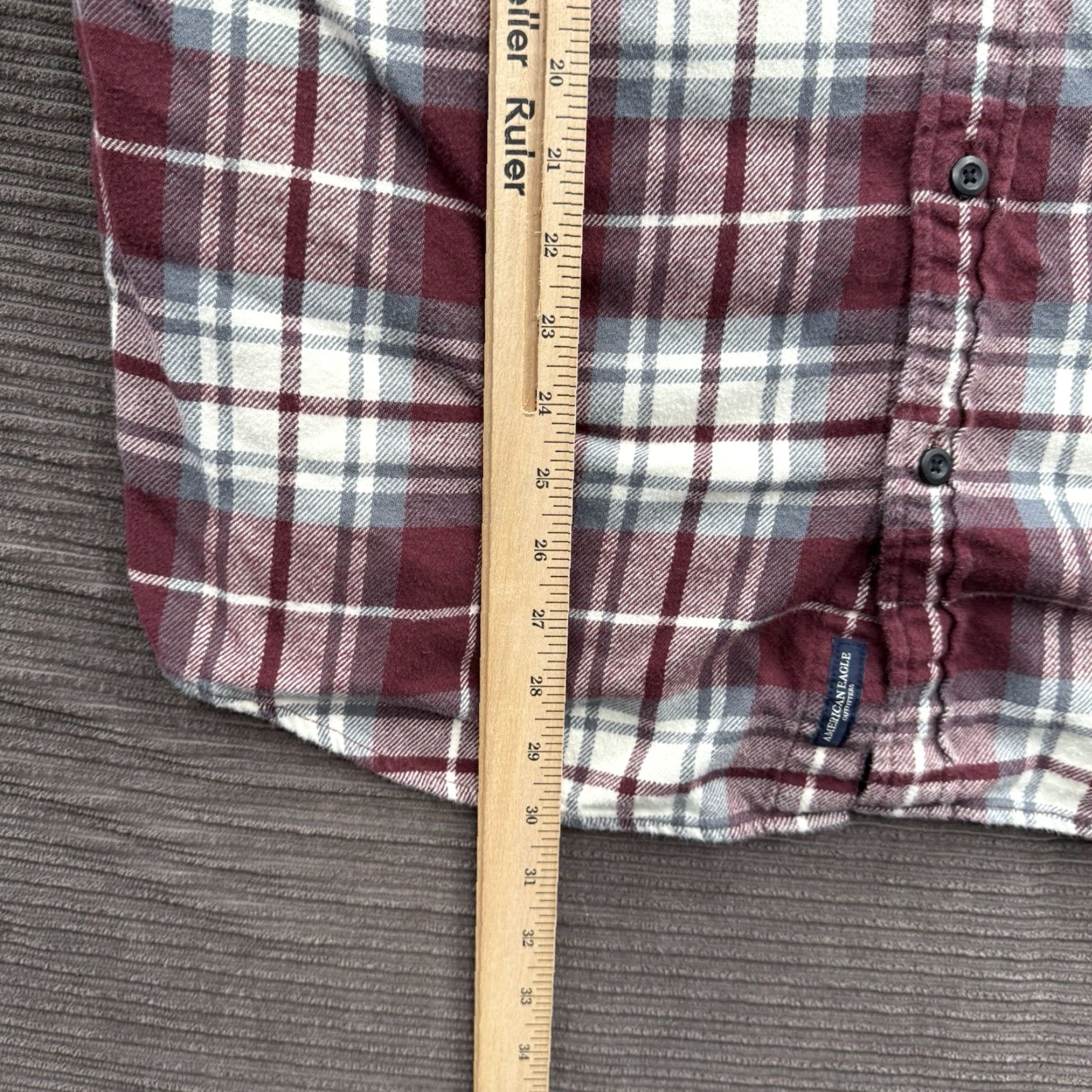 American Eagle Outfitters VINTAGE: No — American Eagle Outfitters Shirt Men XL Plaid Button-Up Cotton Long Sleeve Outdoor Fall Winter Size US XL / EU 56 / 4 - 5 Thumbnail