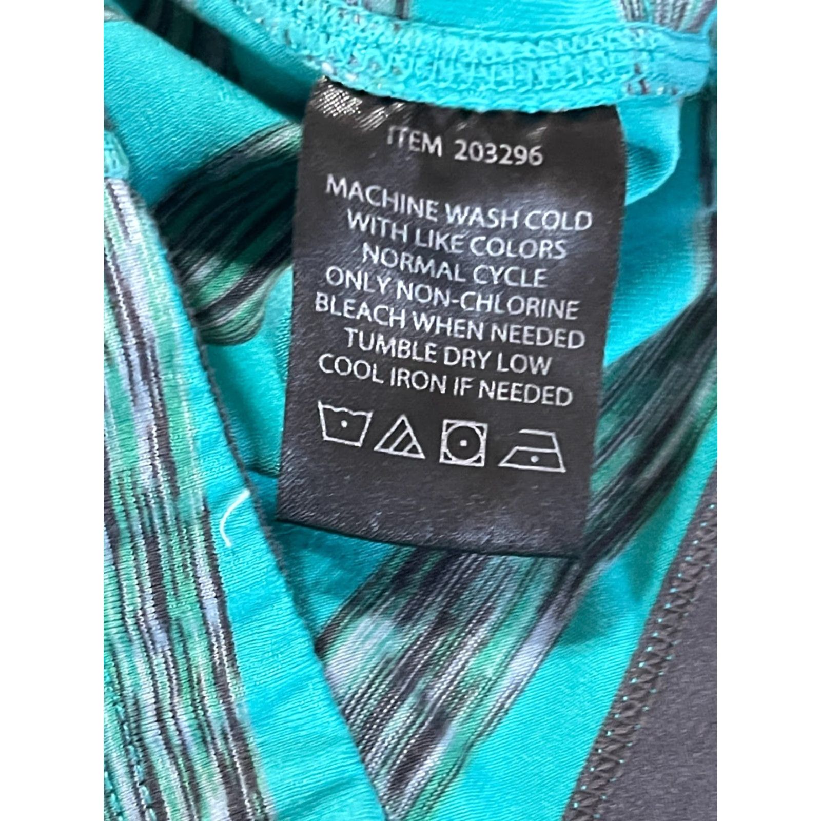 Vintage Lukka Hoodie Women's Small Green Gray Full Zip Drawstring Casual Modern Striped Regular Sleeve Size S / US 4 / IT 40 - 6 Thumbnail