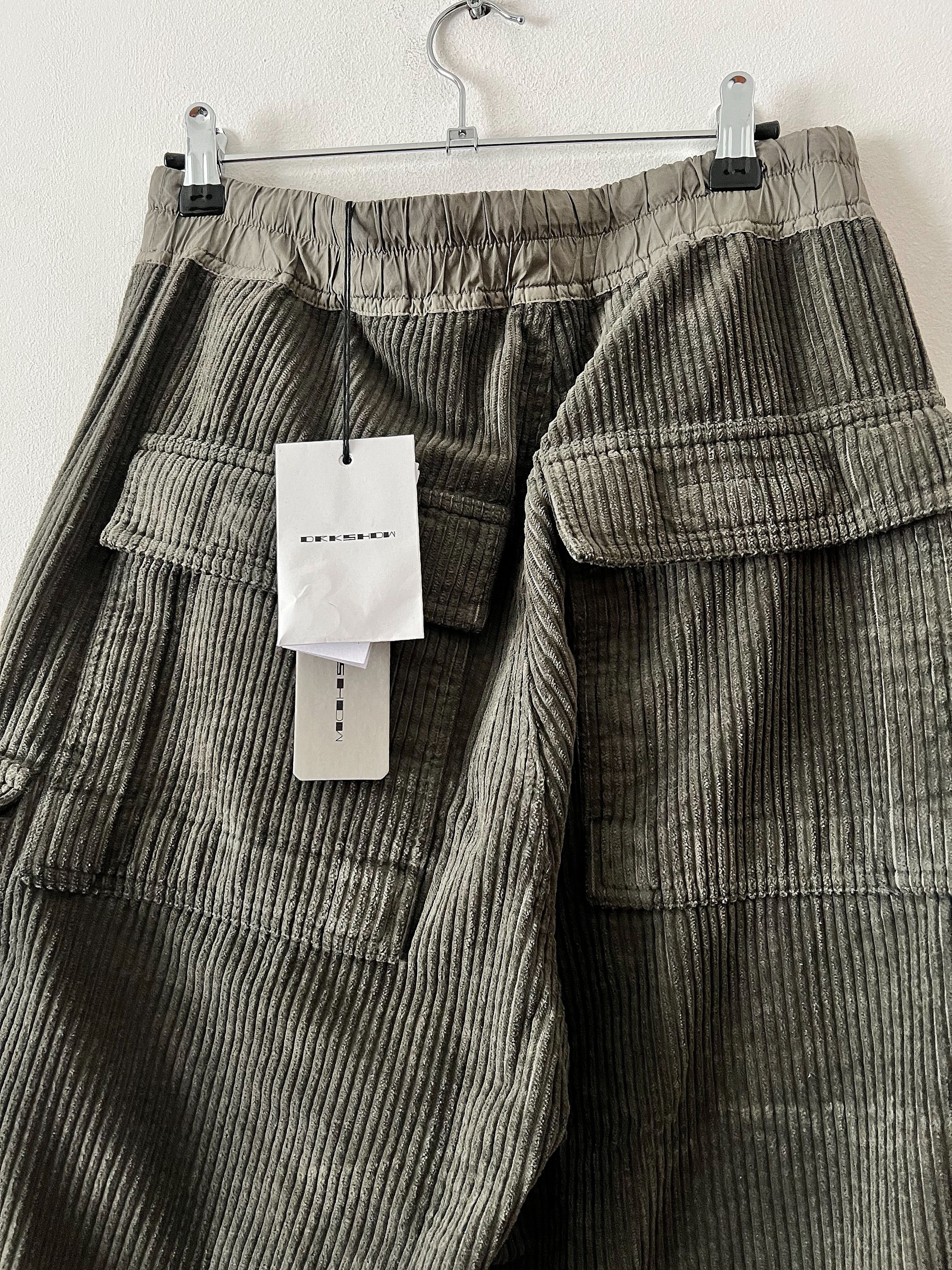 Rick Owens Drkshdw BNWT Double Jumbo Cargo Belas Corduroy Size US 30 / EU 46 - 15 Thumbnail
