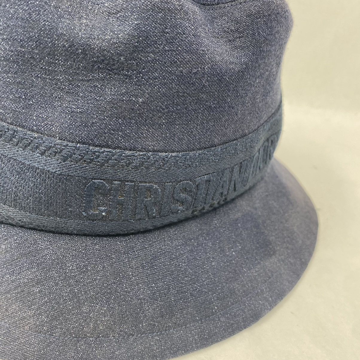 Christian Dior Monsieur × Dior Dior Denim Oblique Small Brim Navy Bucket Hat Size ONE SIZE - 5 Thumbnail