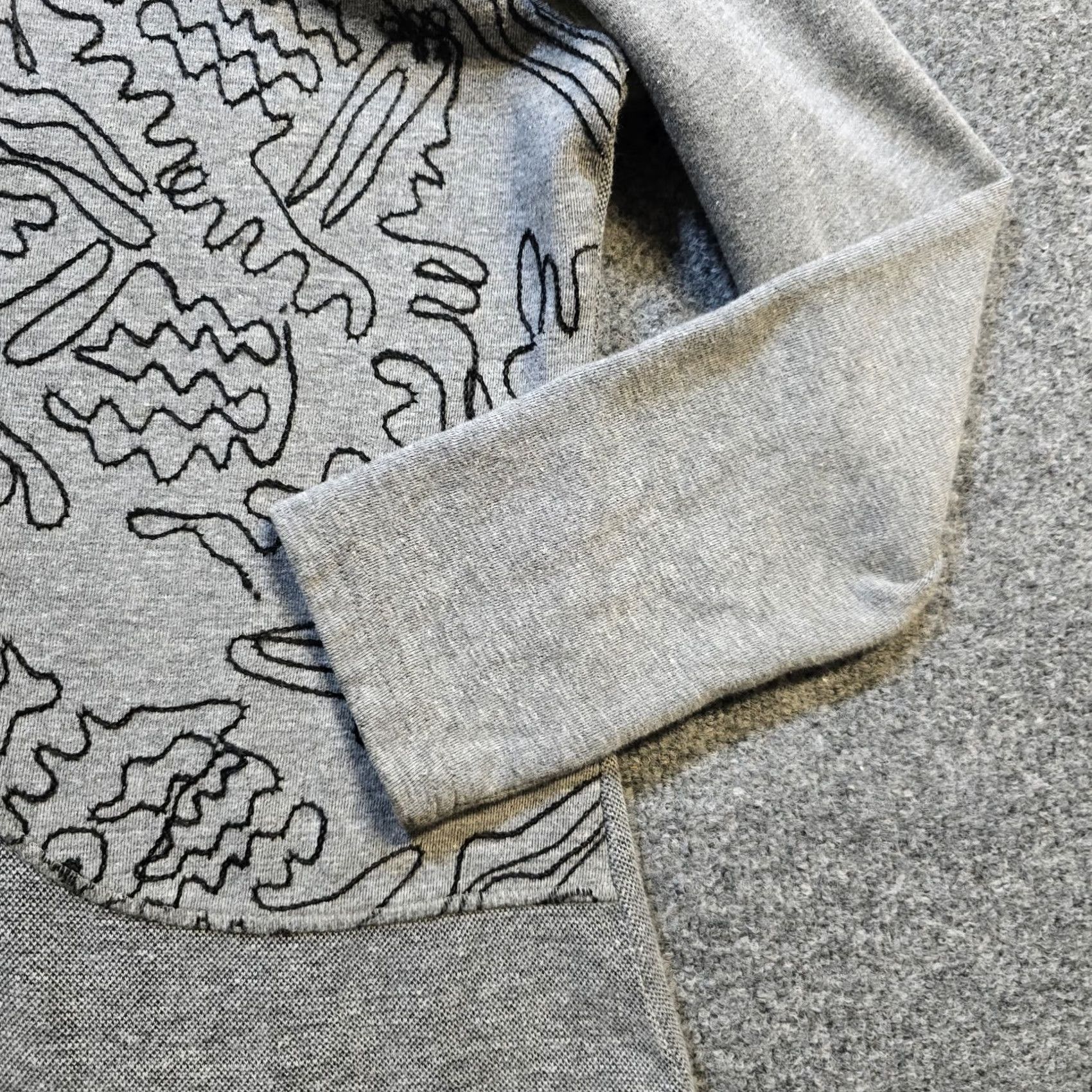 Vintage Parsley & Sage Cardigan Womens Size Small Gray Embroidered Button Front Casual Knit Top Size S / US 4 / IT 40 - 3 Thumbnail