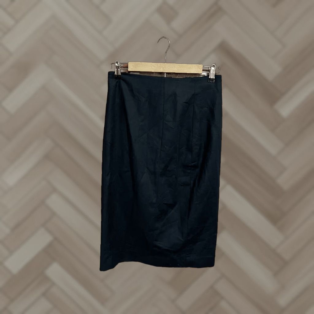 Banana Republic Banana Republic Skirt Womens 6 Navy Blue Pencil Straight Lined Side Zip Slit Size 28" / US 6 / IT 42 - 1 Thumbnail