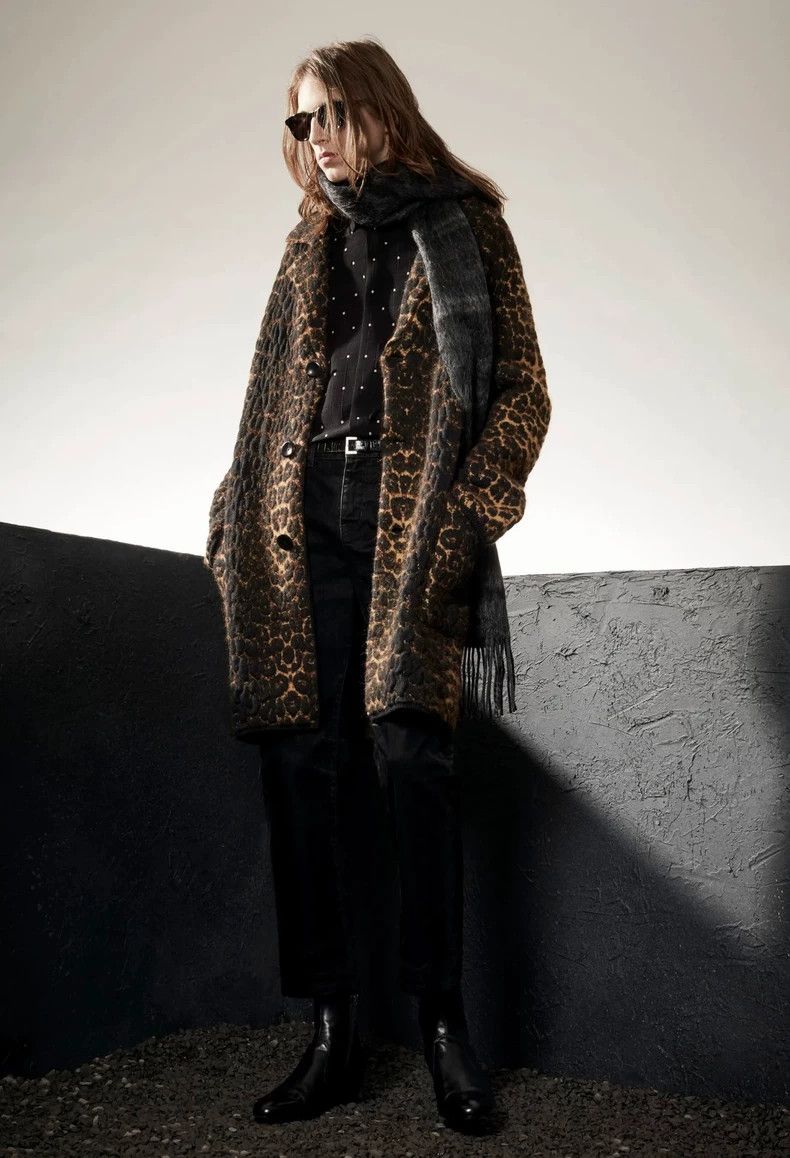 Saint Laurent Paris Saint Laurent Paris 20 FW catwalk grey plaid fringed cashm Size ONE SIZE - 6 Thumbnail