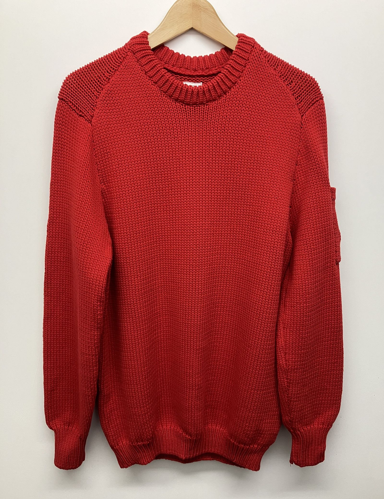 Stone Island C.P. Company Winter Cotton Lens Knit Sweater - Cherry Size US M / EU 48-50 / 2 - 1 Thumbnail