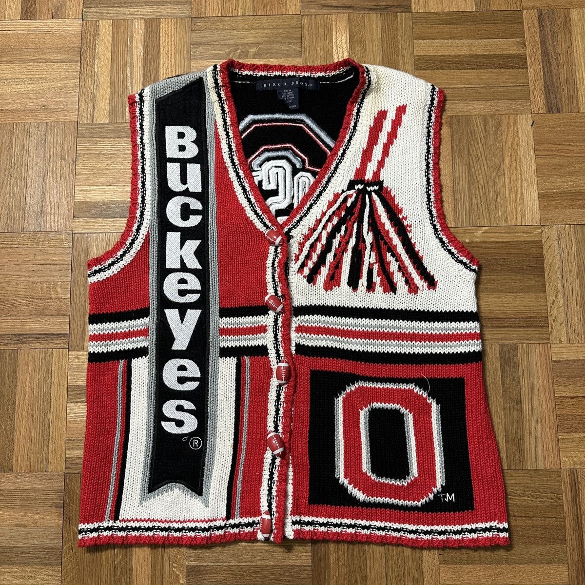 NCAA Vintage Ohio State Buckeyes Football sweater vest Size US M / EU 48-50 / 2 - 1 Thumbnail