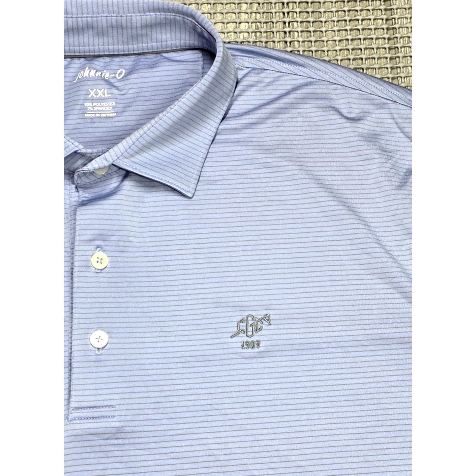johnnie-O johnnie-O Polo Shirt Men 2XL Short Sleeve Purple Plum Crazy Starmount Logo embroidered Button-Up Casual Activewear Polo Clothing Size US XXL / EU 58 / 5 - 3 Thumbnail