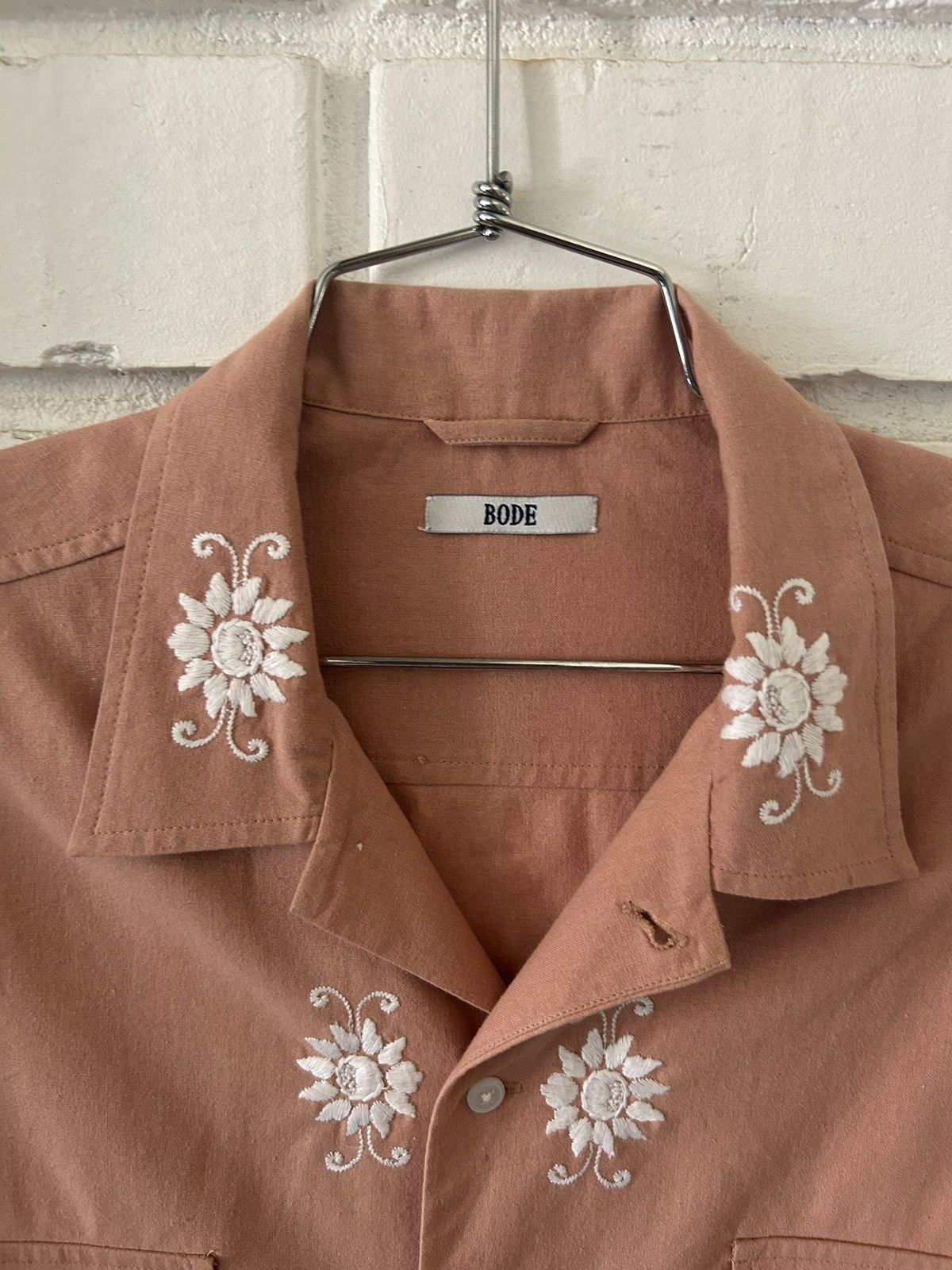 Bode Bode Canterbury Embroidered Shirt (sz L/XL) Size US L / EU 52-54 / 3 - 3 Thumbnail