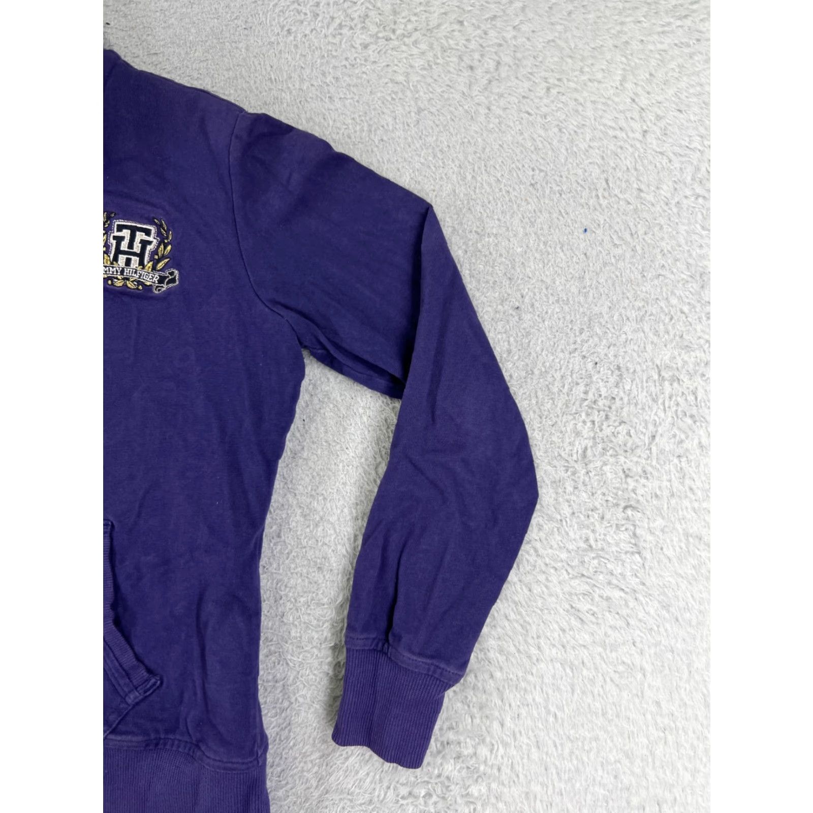 Tommy Hilfiger Tommy Hilfiger Jacket Women Medium Purple Zip Fleece Mock Neck Cozy Casual Size M / US 6-8 / IT 42-44 - 6 Thumbnail