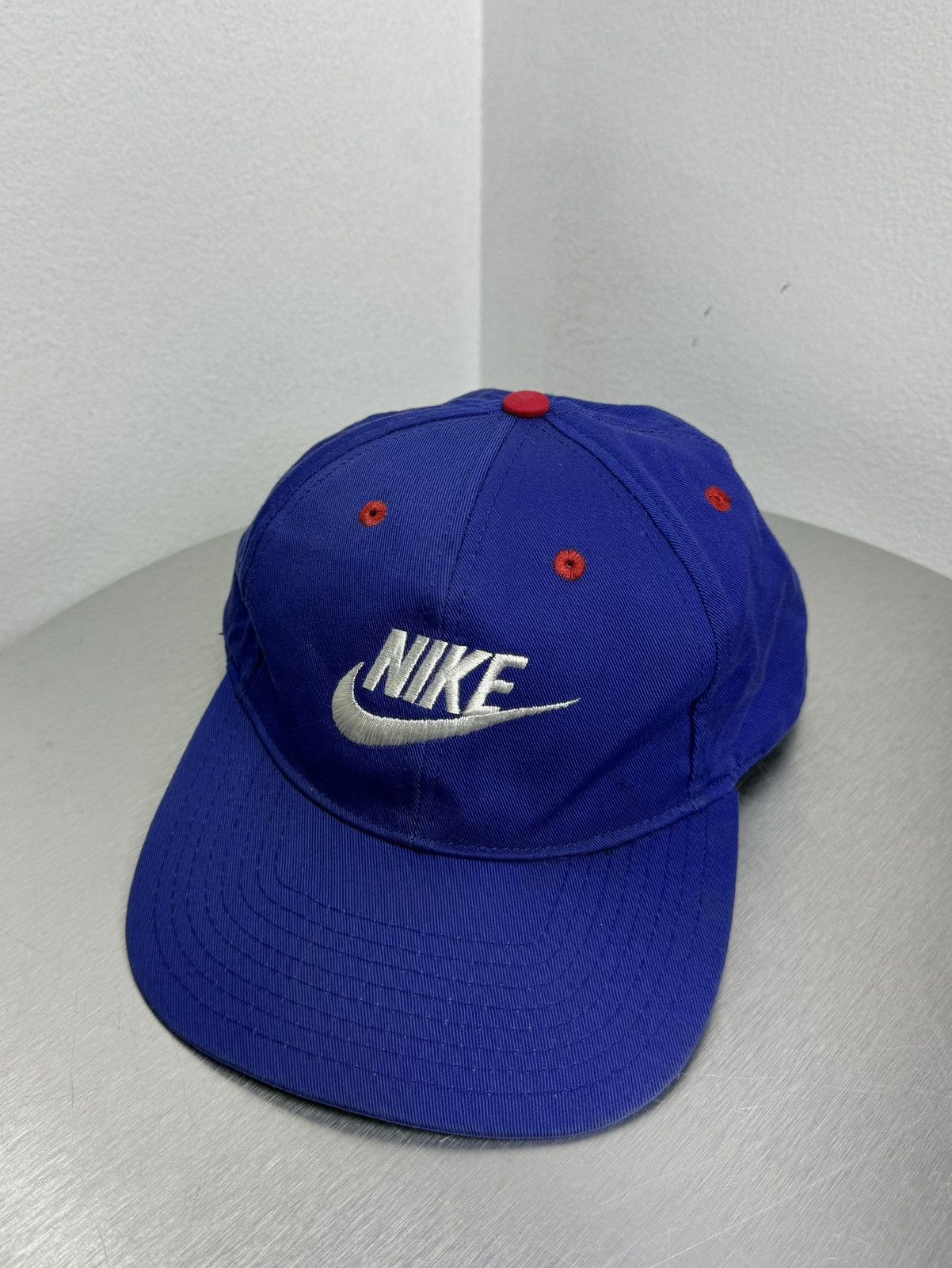 Nike × Vintage Vintage 90s Nike Swoosh SnapBack Hat Taiwan OG Size ONE SIZE - 2 Thumbnail