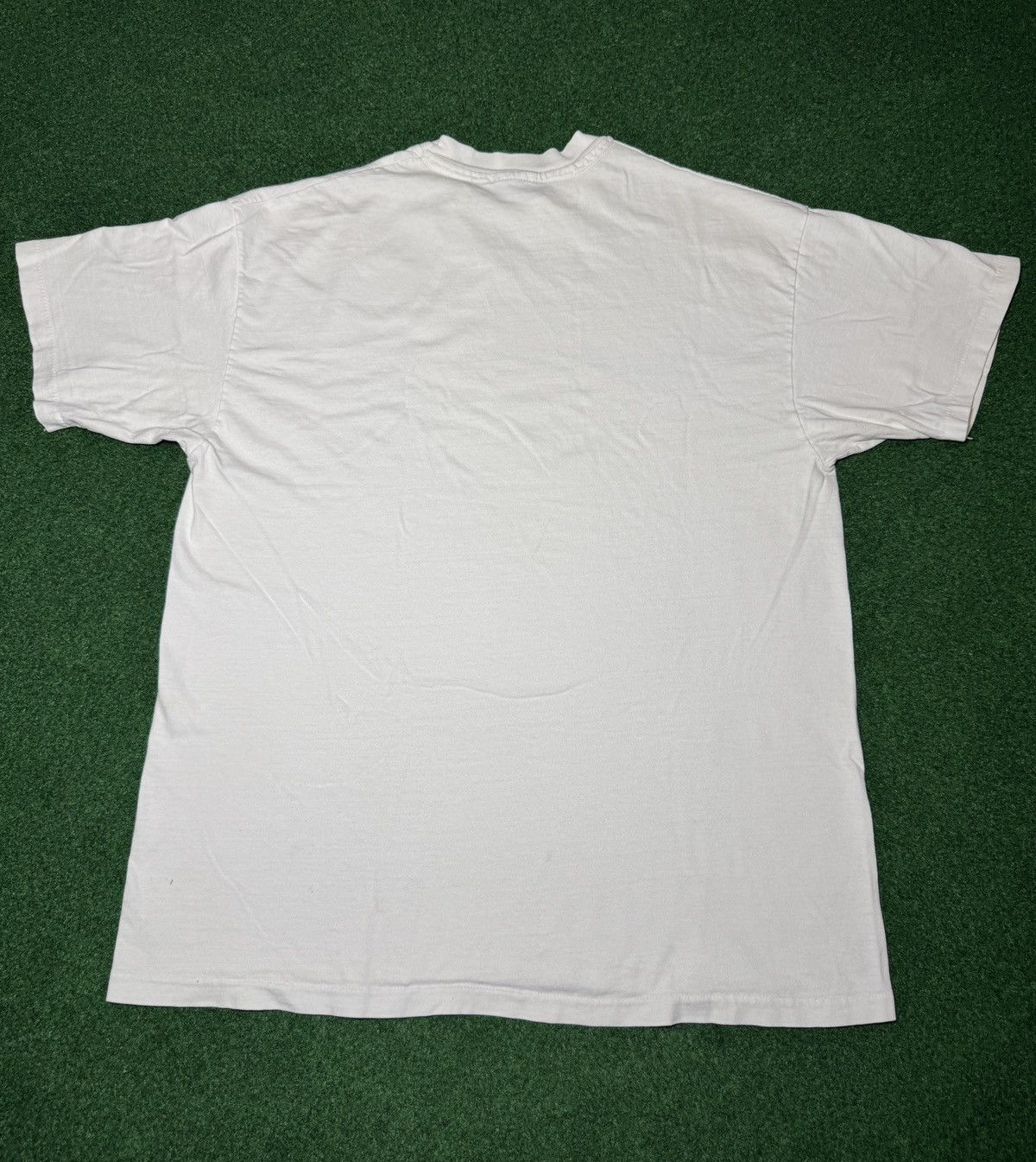 Hanes × Vintage Vintage 90s Nations Bank Promo Single Stitch White T Shirt Size US L / EU 52-54 / 3 - 4 Thumbnail
