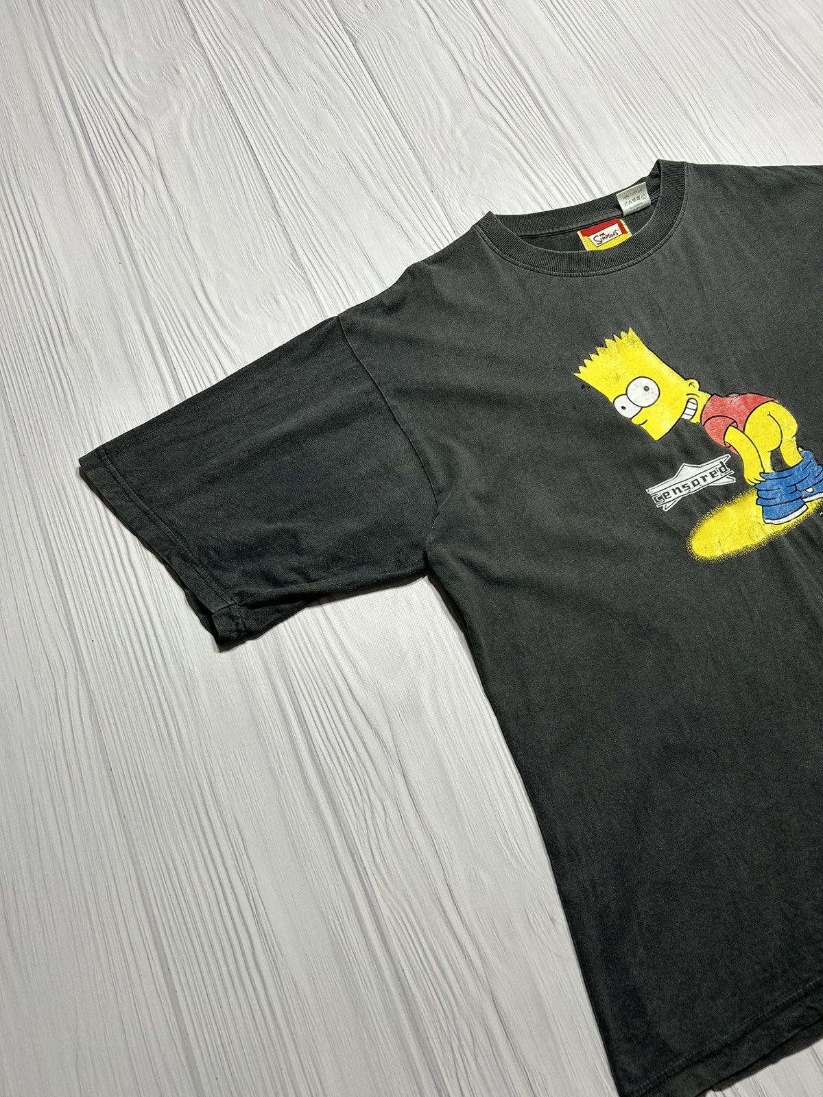 Vintage Rare Vintage The Simpsons Bart Censored T-Shirt Size US L / EU 52-54 / 3 - 3 Thumbnail