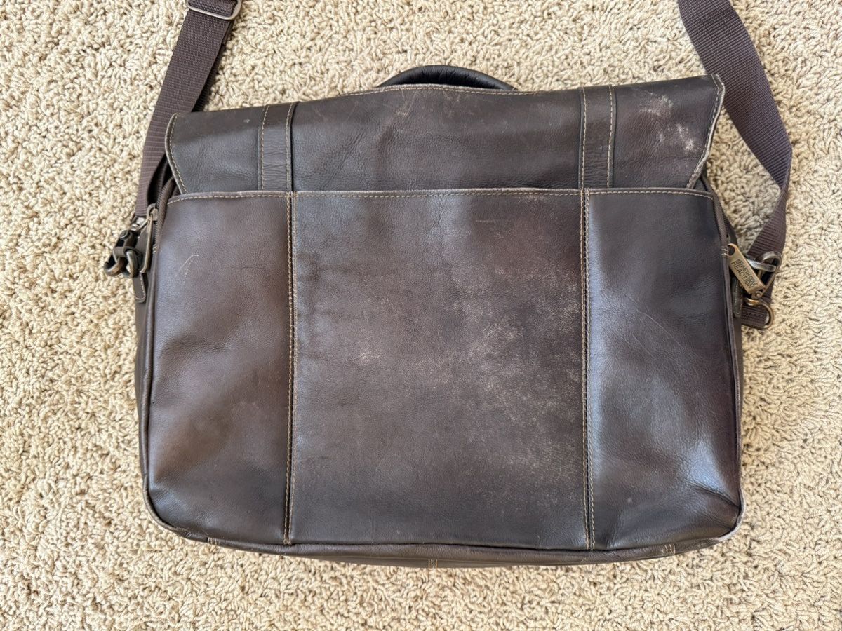 Kenneth Cole Kenneth Cole Brown Leather Messenger bag Size ONE SIZE - 7 Thumbnail