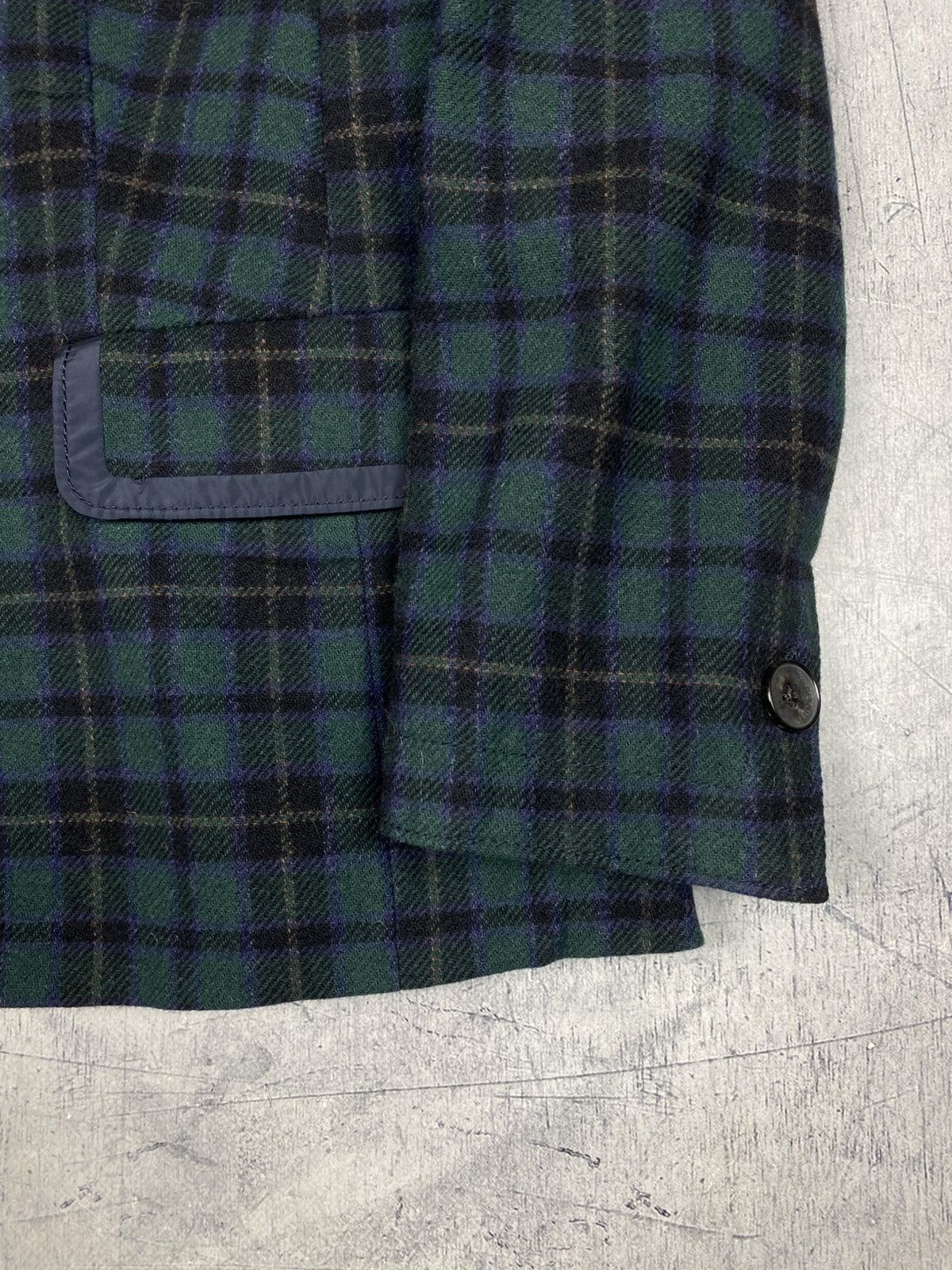 Bogner Bogner Wool Plaid Tartan Blazer Crest Patch Tailored Jacket Size XL / US 12-14 / IT 48-50 - 6 Thumbnail