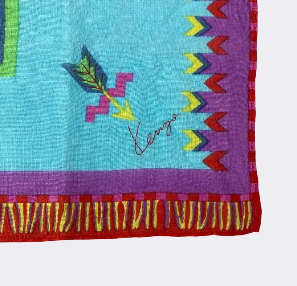Kenzo Vintage Kenzo Handkerchief Neckerchief Bandana H017R Size ONE SIZE - 3 Thumbnail