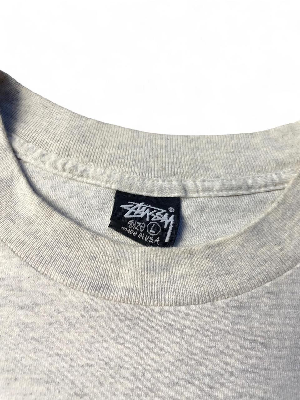 Stussy 1990S VERY RARE STUSSY MADE IN USA SINGLE STITCH LONG SLEEVE Size US L / EU 52-54 / 3 - 5 Thumbnail
