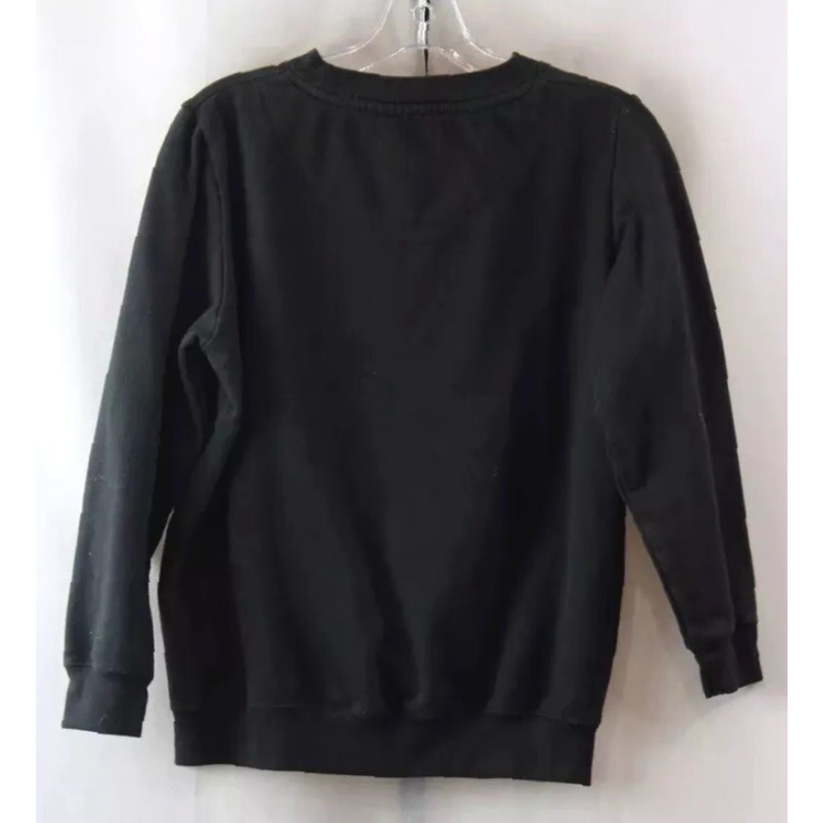 Logo 7 Women's Rolling Stone Black w/ Red Spiny Mouth Logo Graphic Sweater XS Size XS / US 0-2 / IT 36-38 - 2 Thumbnail
