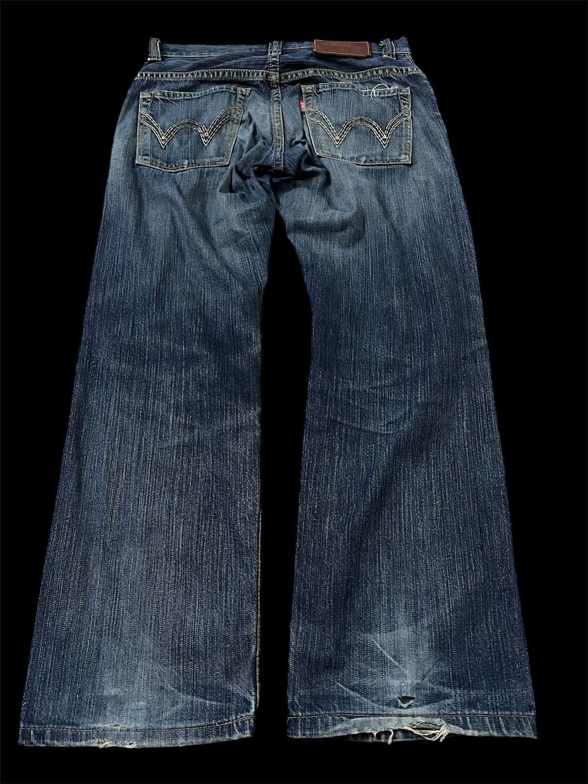Edwin × If Six Was Nine 💥Baggy💥EDWIN EXCLUSIVE VINTAGE DISTRESSED JEANS Size US 30 / EU 46 - 2 Thumbnail
